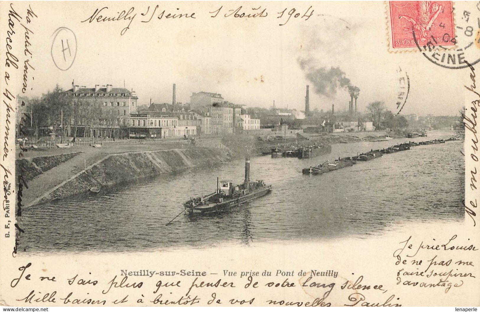 D9620  Neuilly Sur Seine Vue Prise Du Pont De Neuilly - Neuilly Sur Seine