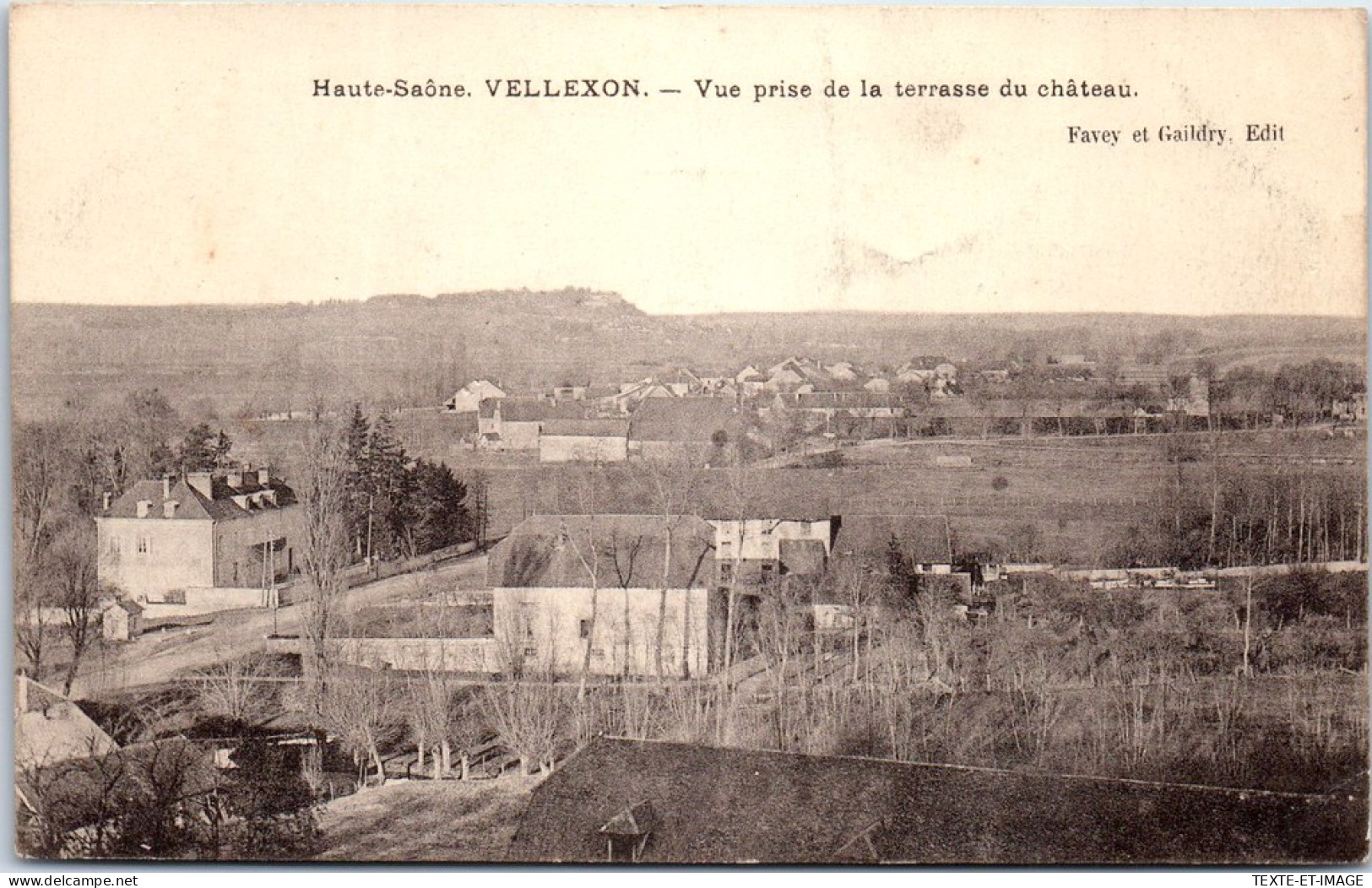 70 VELLEXON - Vue Prise De La Terrasse Du CHATEAU - Other & Unclassified