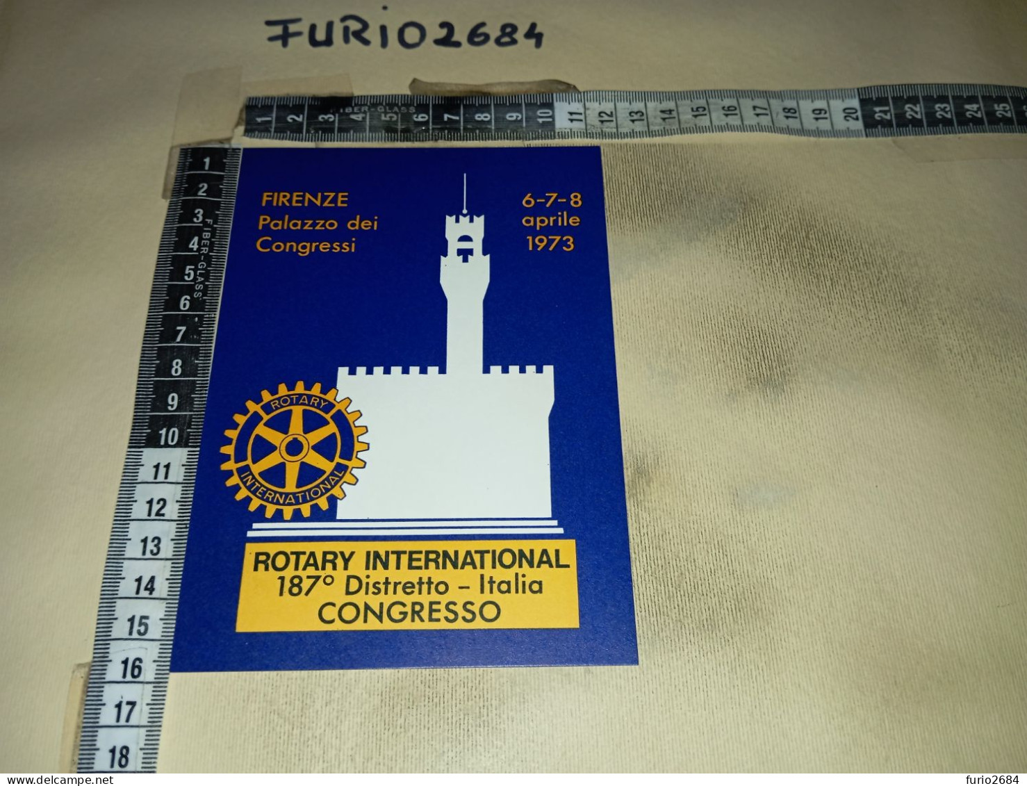 MX00255 FIRENZE 1973 TIMBRO ANNULLO CONGRESSO 187° DISTRETTO ROTARY INTERNAZIONALE - 1971-80: Poststempel