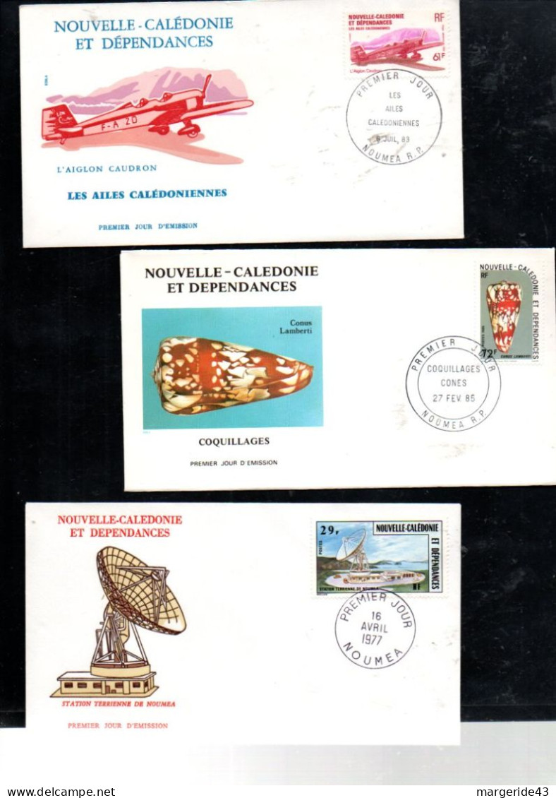 NOUVELLE CALEDONIE LOT DE 45 FDC