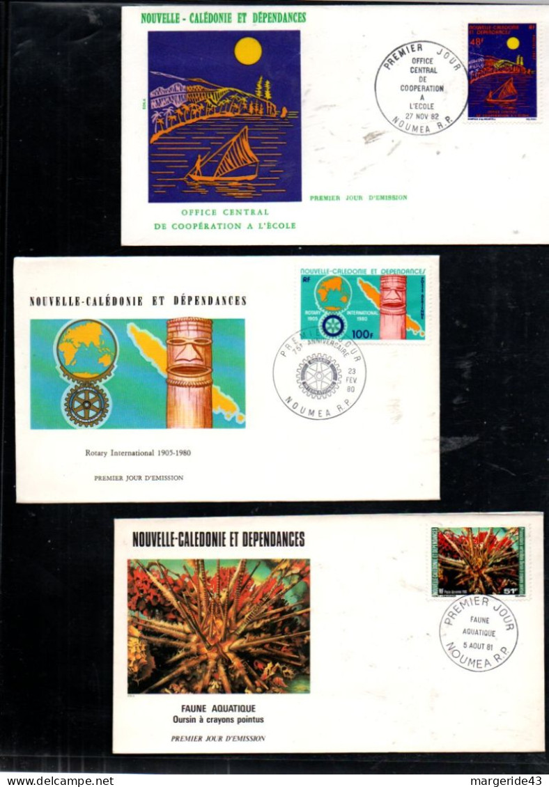 NOUVELLE CALEDONIE LOT DE 45 FDC