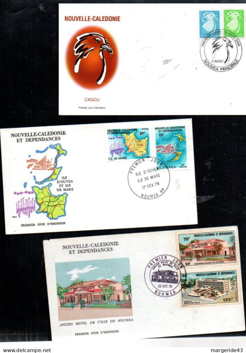 NOUVELLE CALEDONIE LOT DE 45 FDC