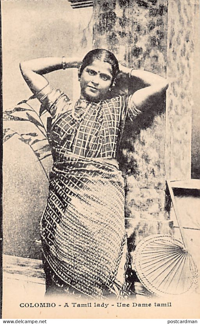 Sri Lanka - A Tamil Lady - Publ. H. Grimaud (no Imprint) - Sri Lanka (Ceylon)