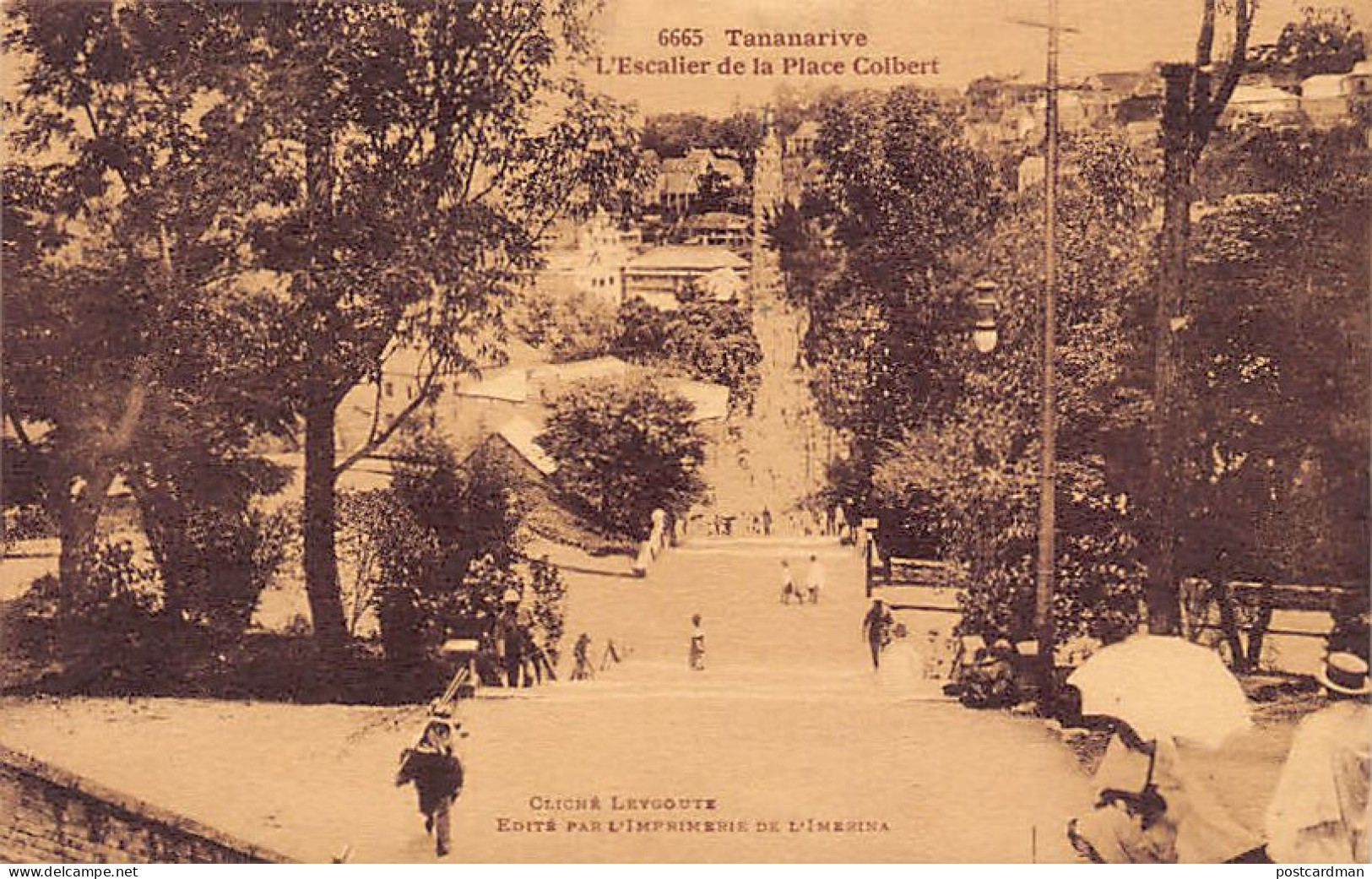 Madagascar - TANANARIVE - L'escalier De La Place Colbert - Ed. Leygoute 6665 - Madagaskar