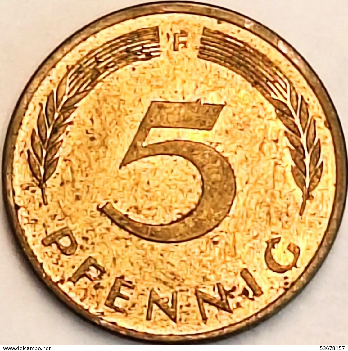 Germany Federal Republic - 5 Pfennig 1991 F, KM# 107 (#4618) - 5 Pfennig