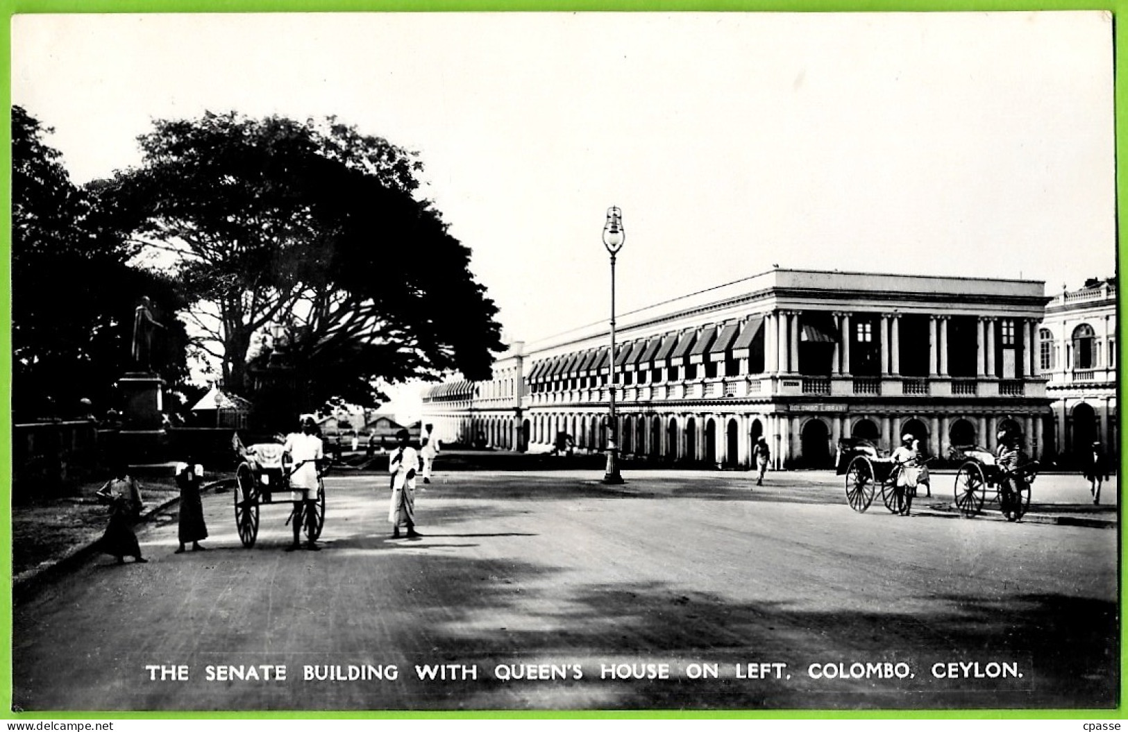 CPA COLOMBO CEYLON (Sri Lanka) - THE SENATE BUILDING WITH QUEEN'S HOUSE ON LEFT - Sri Lanka (Ceylon)