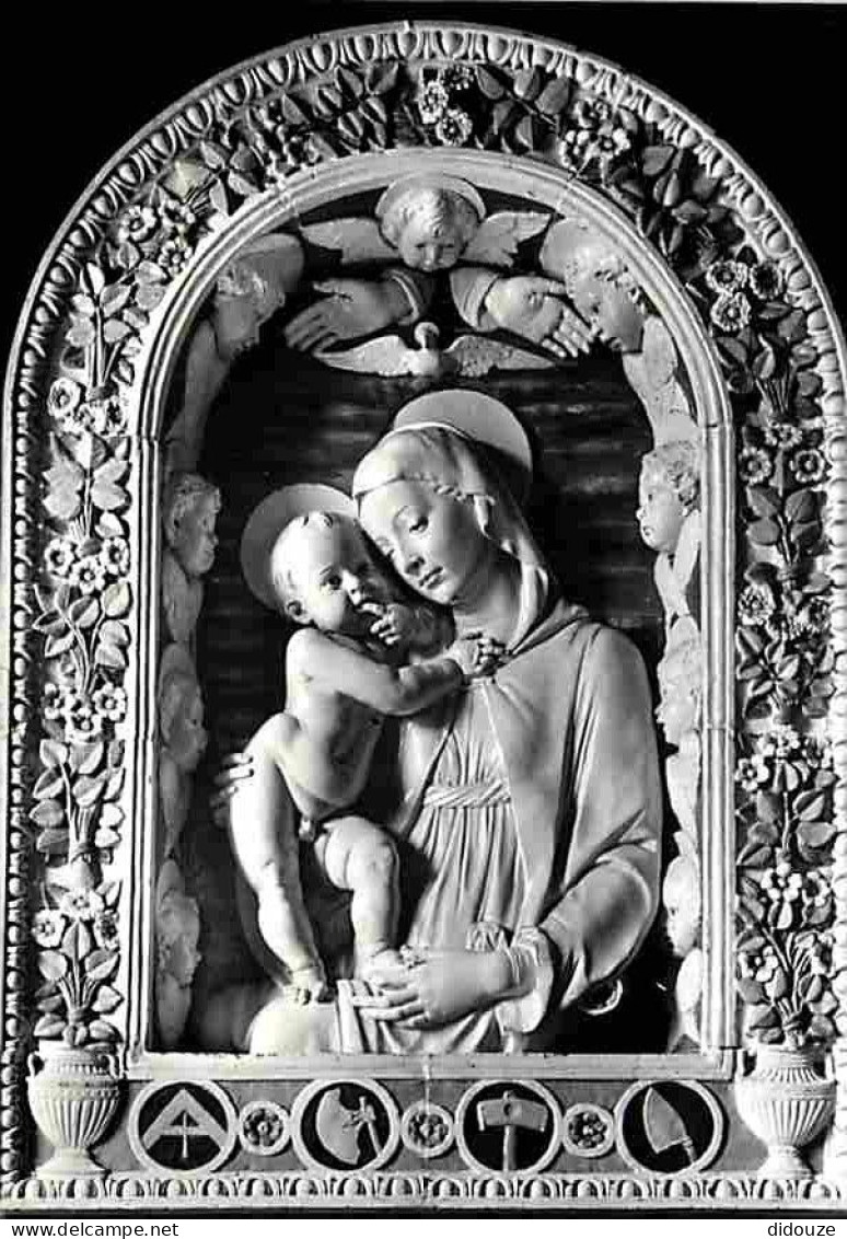 Art - Art Religieux - Firenze - Musée National - Andrea Della Robbia - Madone Et L'Enfant Jésus - CPM - Voir Scans Recto - Gemälde, Glasmalereien & Statuen