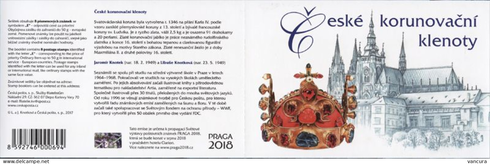 ** Booklet 915 Czech Republic Crown Jewels 2017 - Unused Stamps