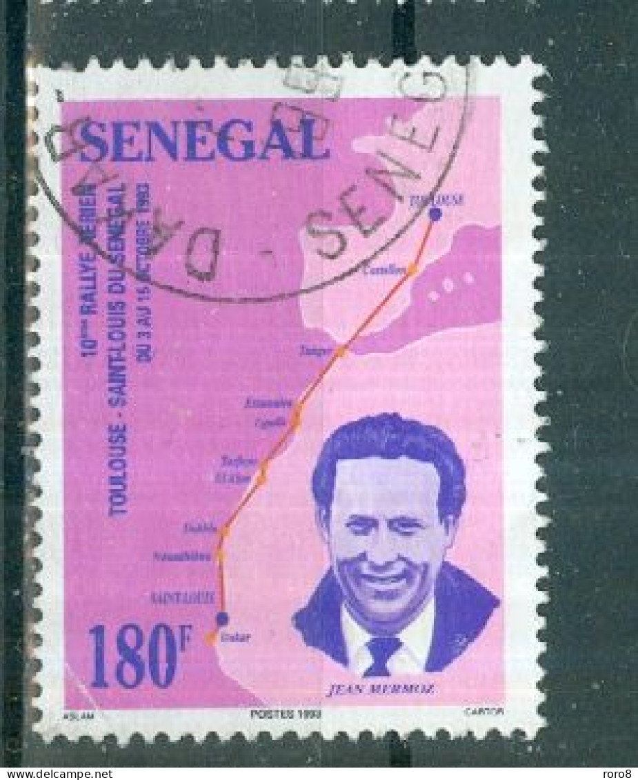 REPUBLIQUE DU SENEGAL - N°1098 Oblitéré - 10°rallye Aérien Toulouse-Saint-Louis Du Sénégal. - Senegal (1960-...)