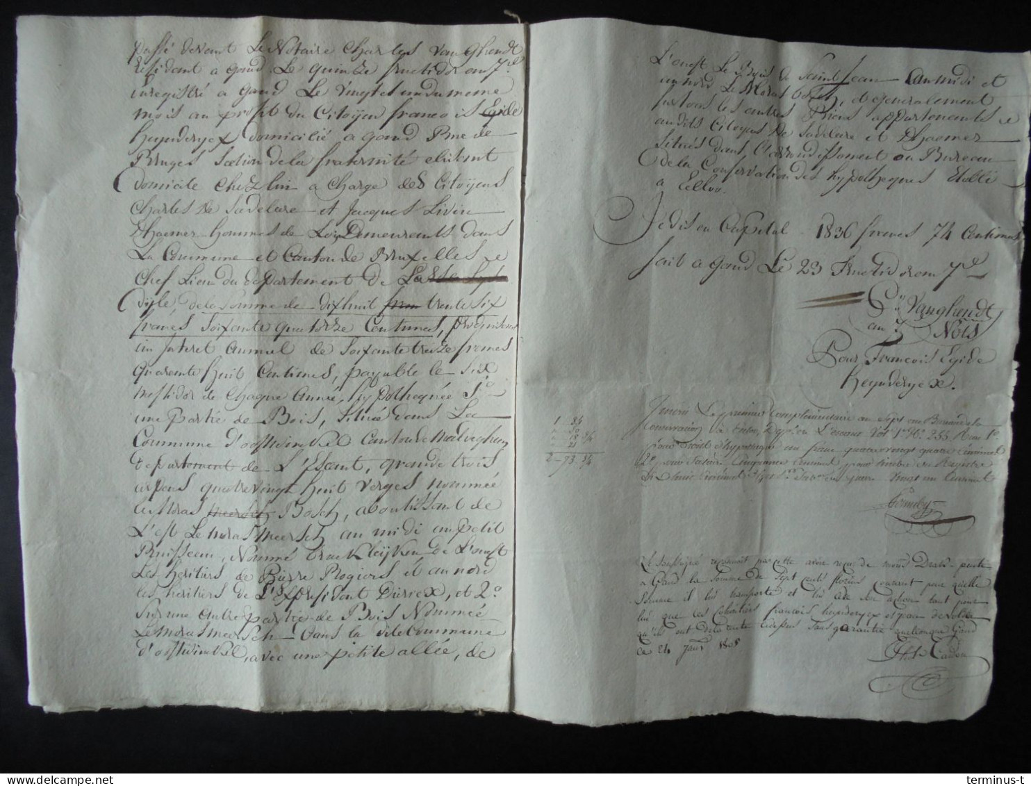 Manuscripten GENT Anno 1785/1805. - Manuscripts