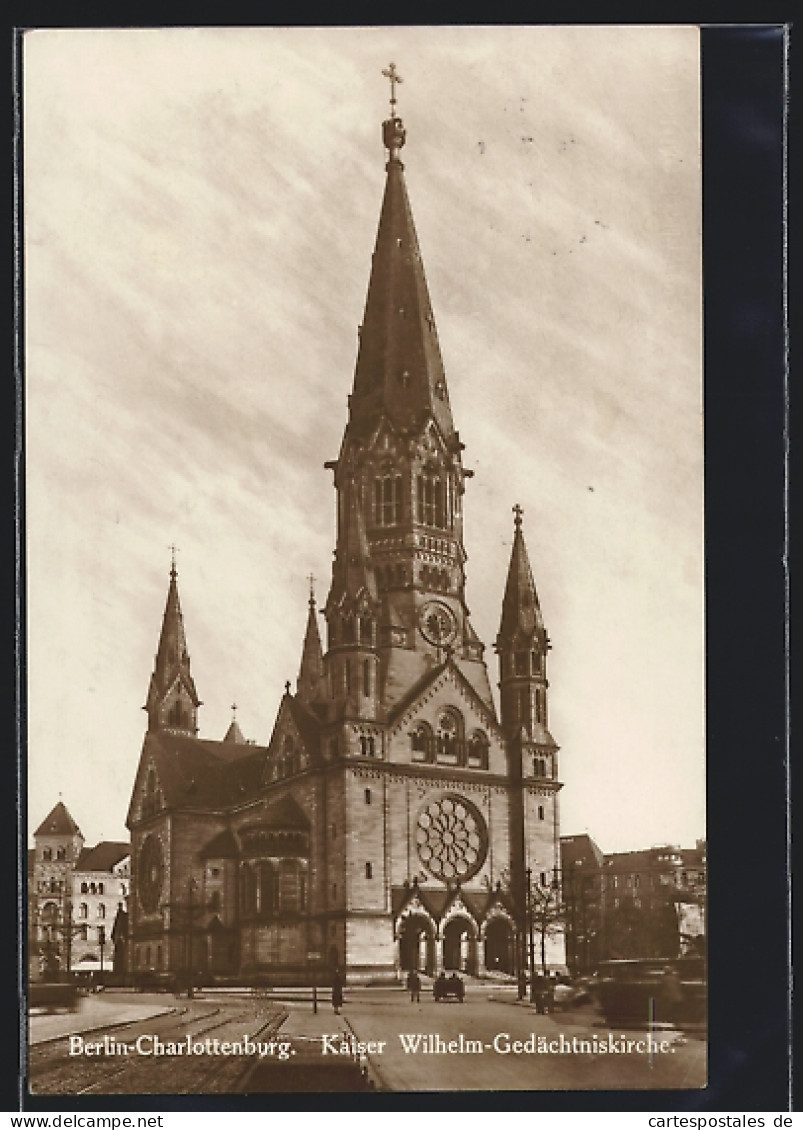 AK Berlin-Charlottenburg, Kaiser Wilhelm-Gedächtniskirche  - Charlottenburg