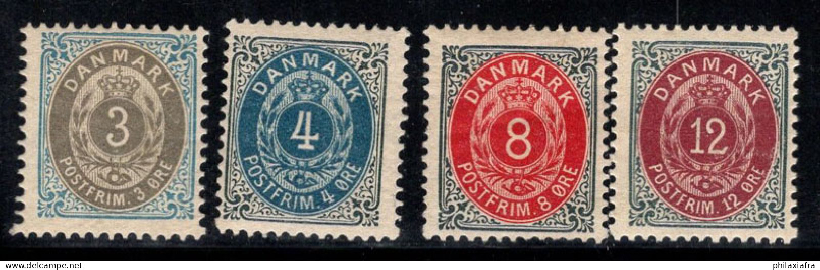 Danemark 1875 Mi. 22-31 Neuf * MH 100% Armoiries - Neufs