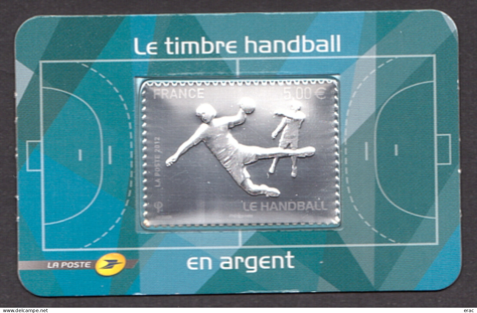 France - 2012 - Autoadhésif N° 738 - Neuf ** - Le Handball - Timbre Argent Sous Blister Cartonné - Ungebraucht