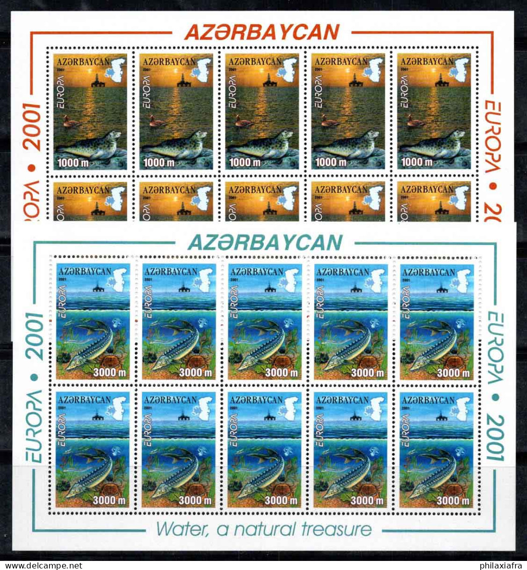 Azerbaïdjan 2001 Mi. 494A-495A Mini Feuille 100% Neuf ** Europa Cept - Aserbaidschan