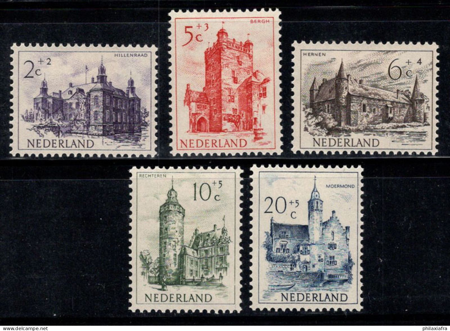 Pays-Bas 1951 Mi. 570-574 Neuf * MH 100% Culture, Monuments, Bâtiments - Neufs