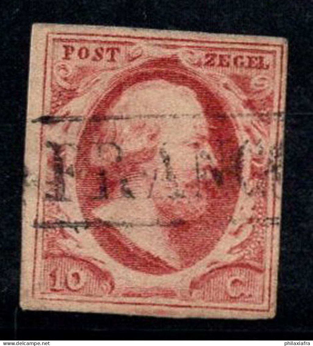 Pays-Bas 1852 Mi. 2 Oblitéré 100% 10 C, Roi Guillaume III - Used Stamps