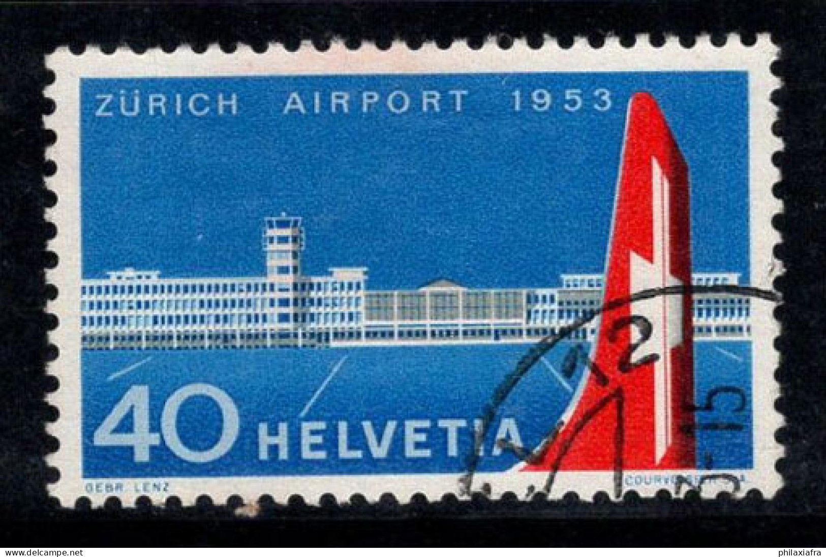 Suisse 1953 Mi. 585 Oblitéré 100% 40 C, Avion - Gebraucht