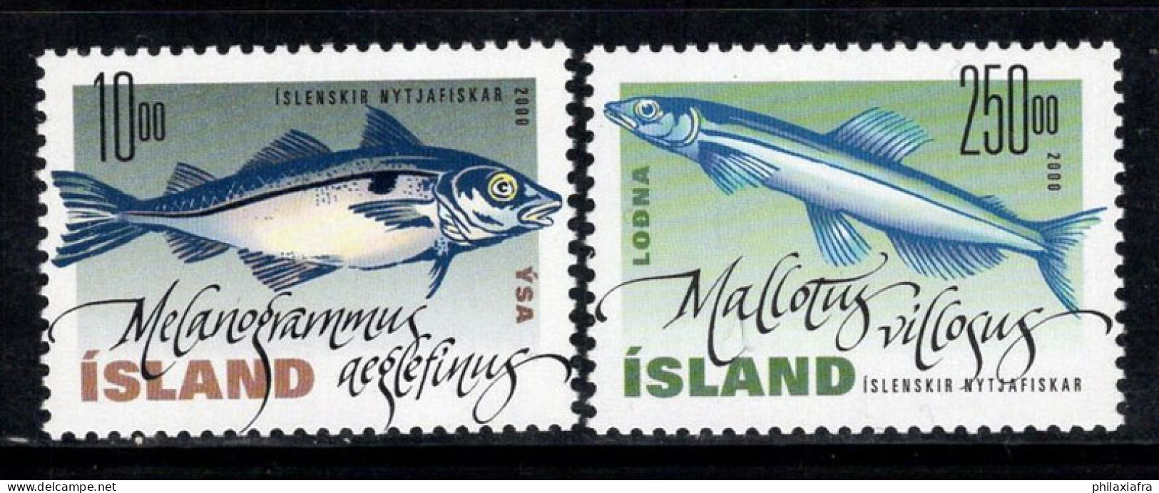 Islande 2000 Mi. 960-961 Neuf ** 100% Poissons, Nature - Ungebraucht