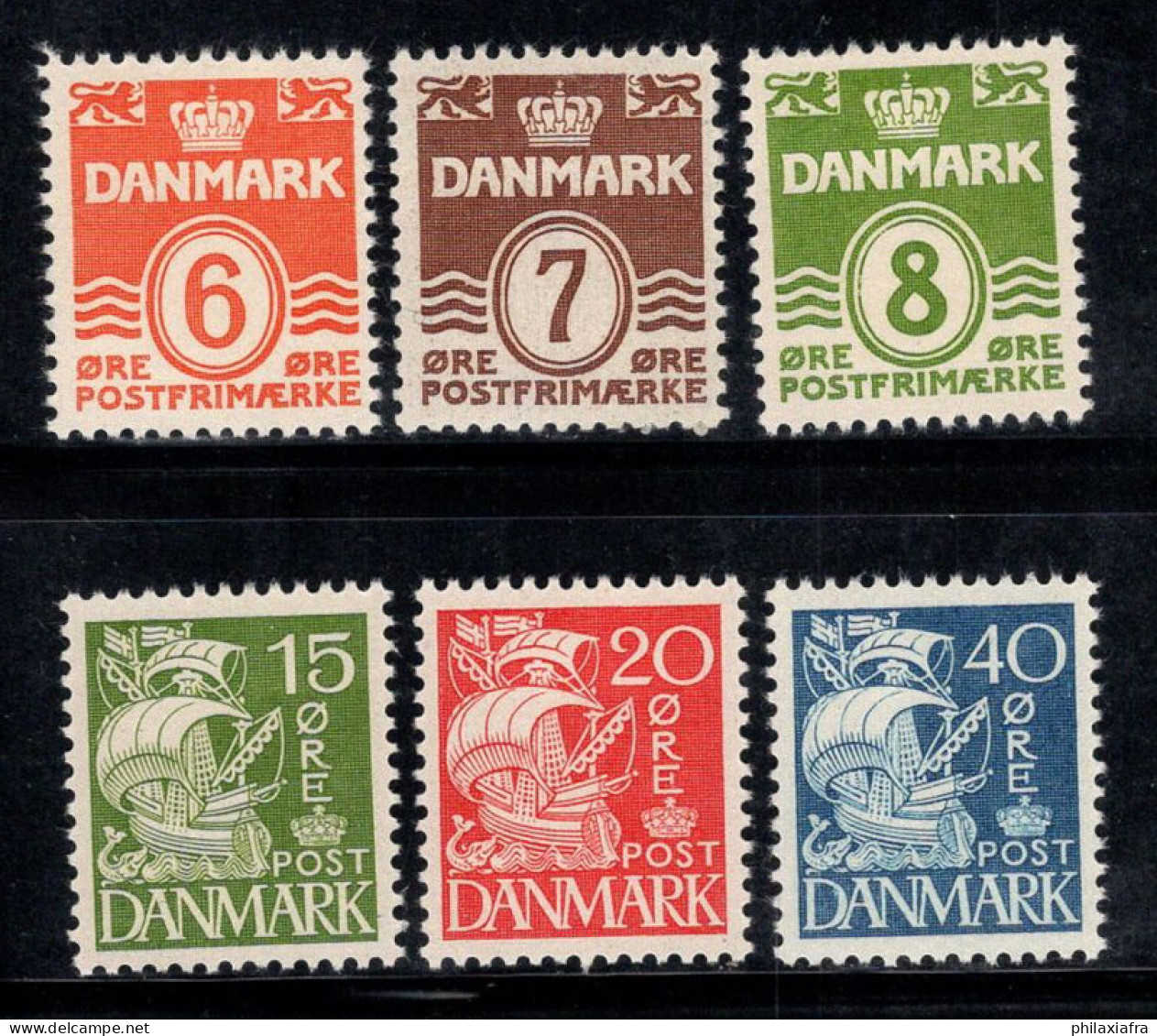 Danemark 1940 Mi. 258-263 Neuf * MH 100% Caravelle, Figurines - Ungebraucht