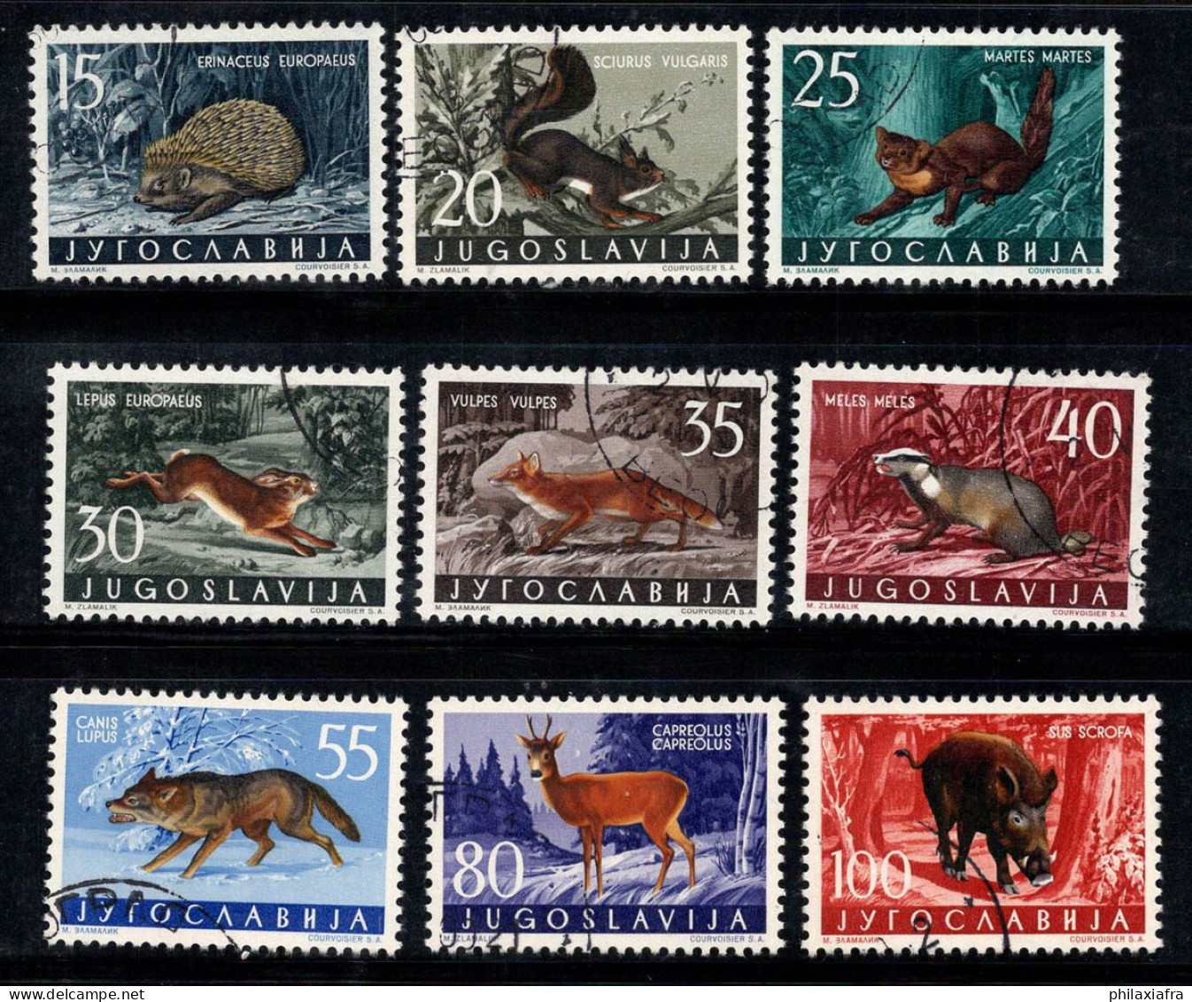 Yougoslavie 1960 Mi. 917-925 Oblitéré 100% Faune, Animaux - Used Stamps