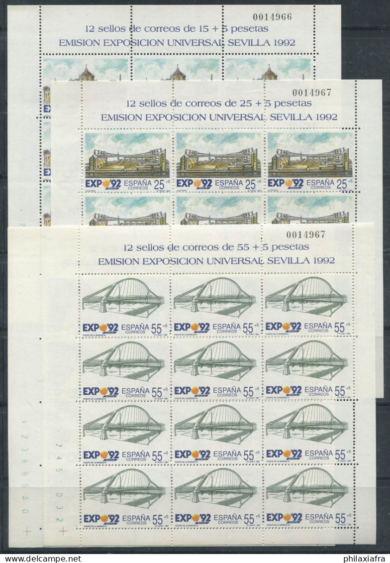 Espagne 1991 Mi. 2976-2979 Mini Feuille 100% Neuf ** EXPO, Séville, Pont - Blocs & Hojas