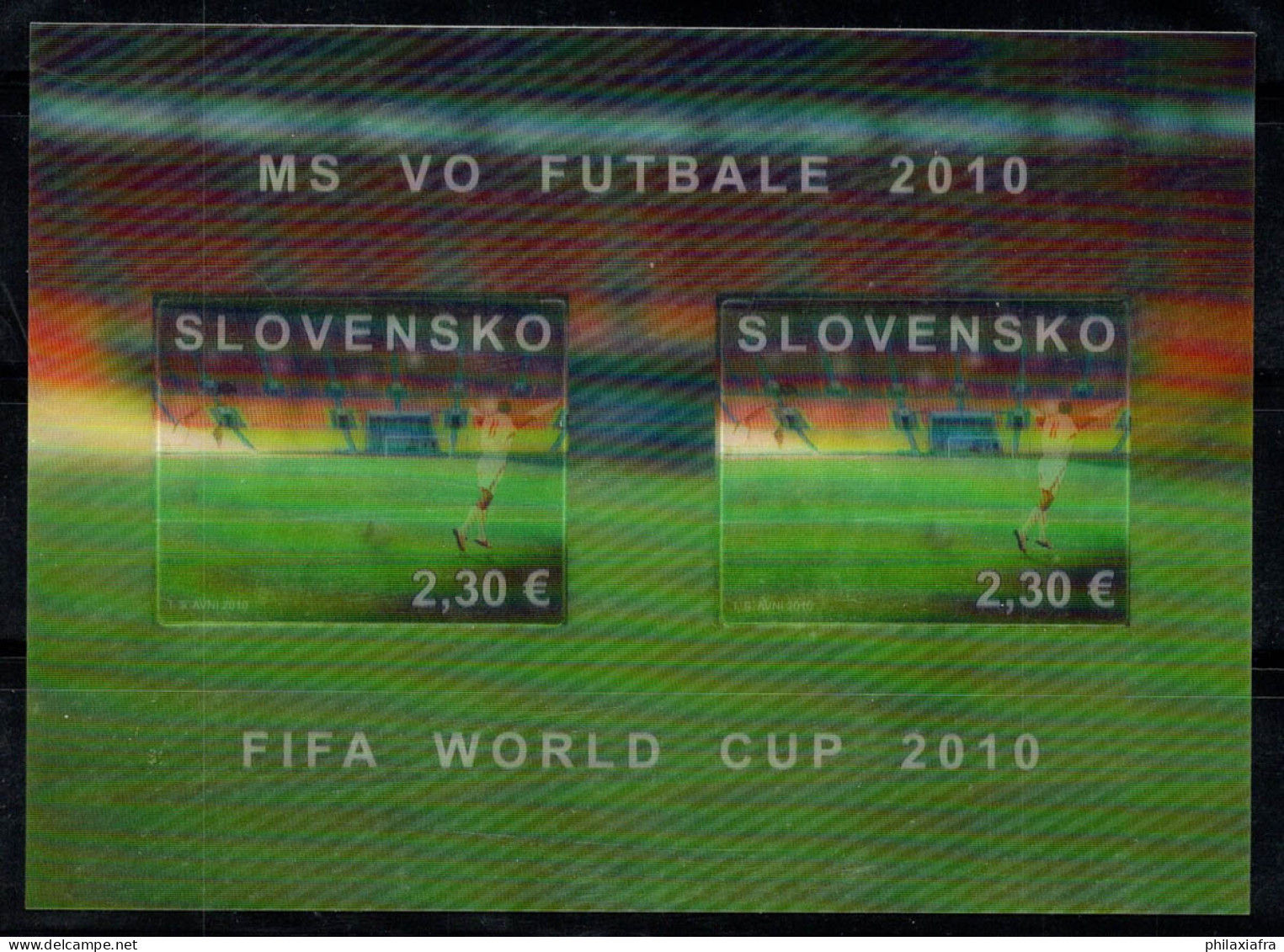 Slovaquie 2010 Mi. Bl.34 Bloc Feuillet 100% Neuf ** Coupe Du Monde, Afrique Du Sud - Blocs-feuillets