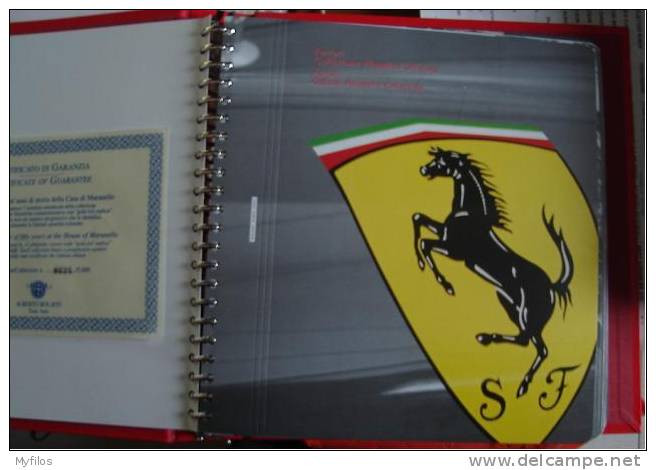 FERRARI 1947/1997  CINQUANT'ANNI DI STORIA DELLA CASA DI MARANELLO BOLAFFI 12 FDC CON "GOLD FOIL REPLICA" - Auto's