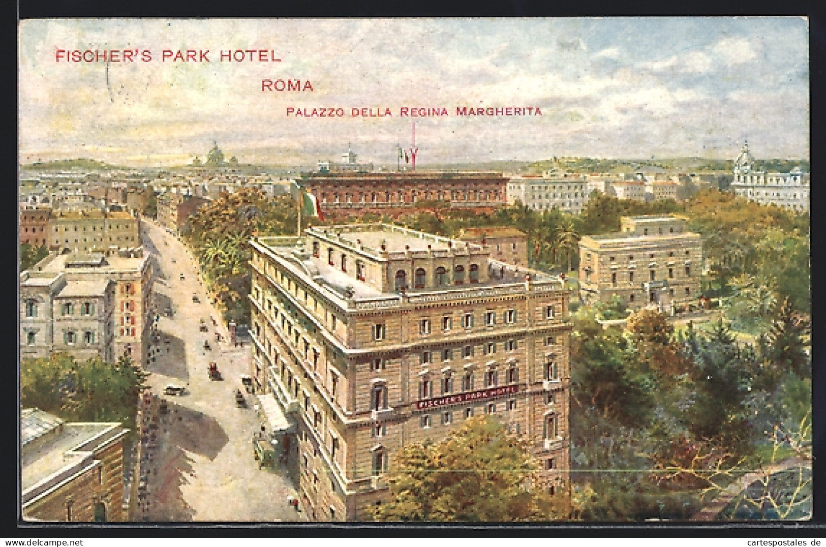 Cartolina Roma, Fischer`s Park Hotel E Palazzo Della Regina Margherita  - Other & Unclassified