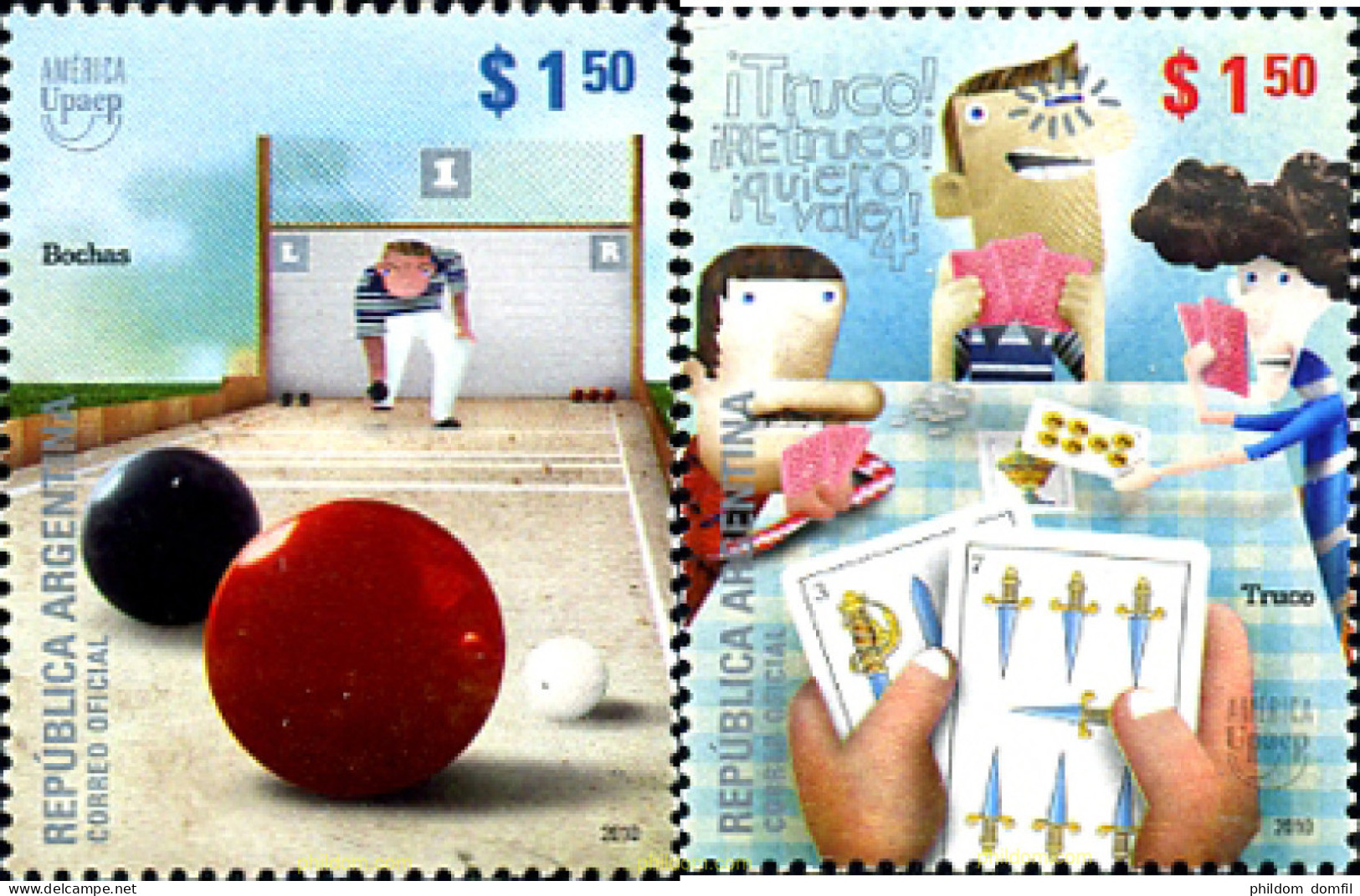 254462 MNH ARGENTINA 2010 AMERICA - UPAEP 2010 JUEGOS TRADICIONALES - Ungebraucht