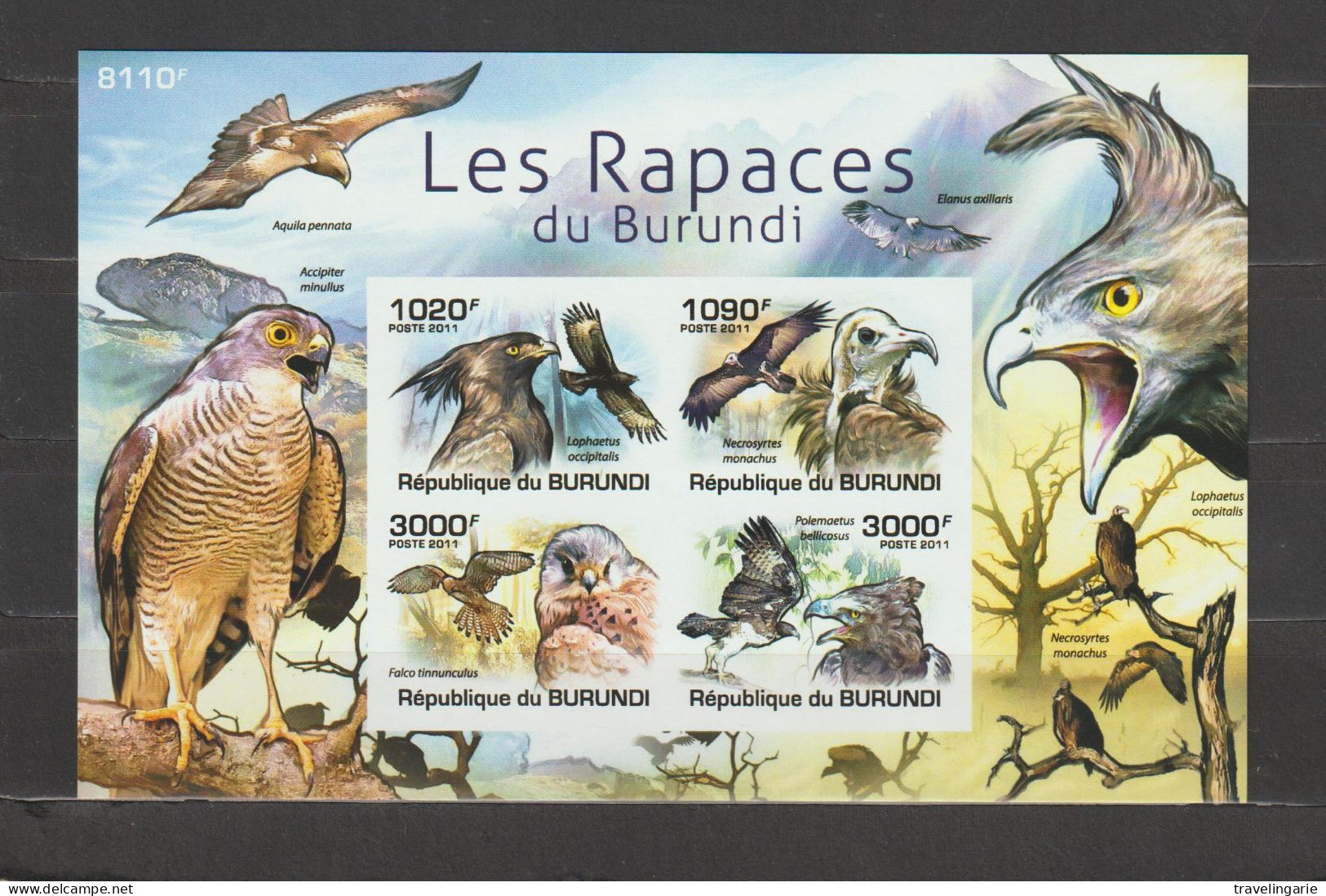 Burundi 2011 Birds Of Prey / Les Rapaces S/S Imperforate/ND MNH/** - Unused Stamps