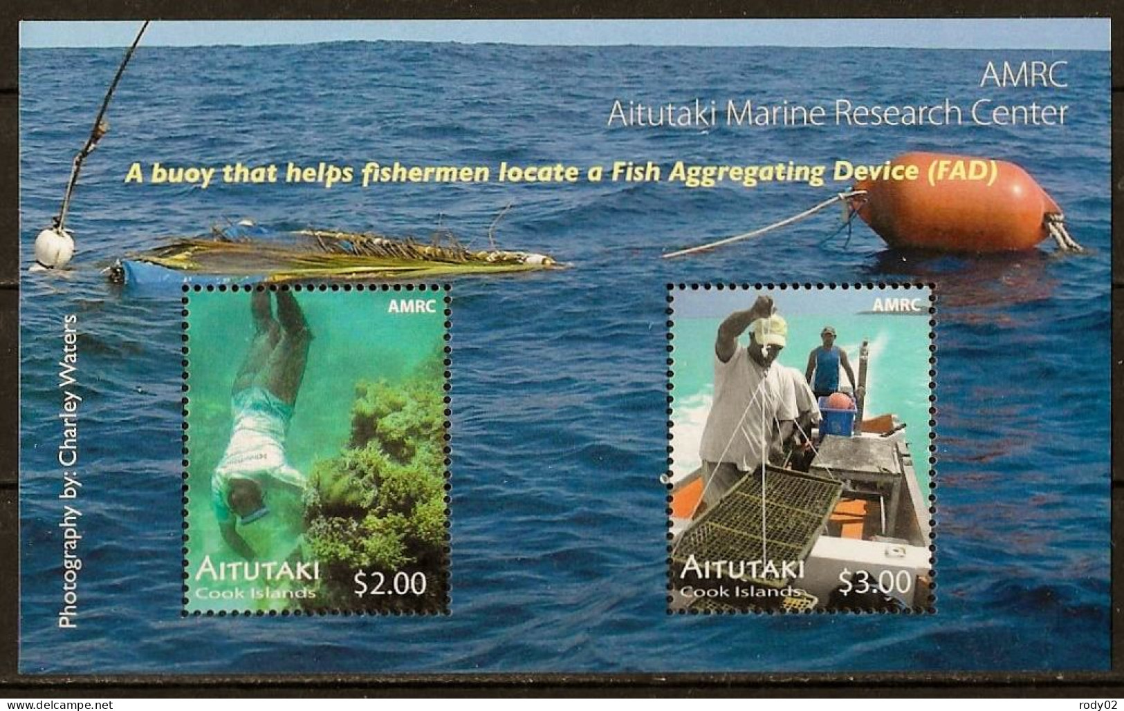 AITUTAKI - CENTRE DE RECHERCHE MARINE - BF 92 - NEUF** MNH - Meereswelt