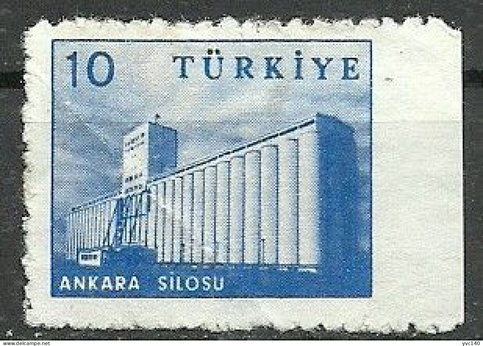 Turkey; 1959 Pictorial Postage Stamp 10 K. ERROR "Imperforate Edge" - Nuovi