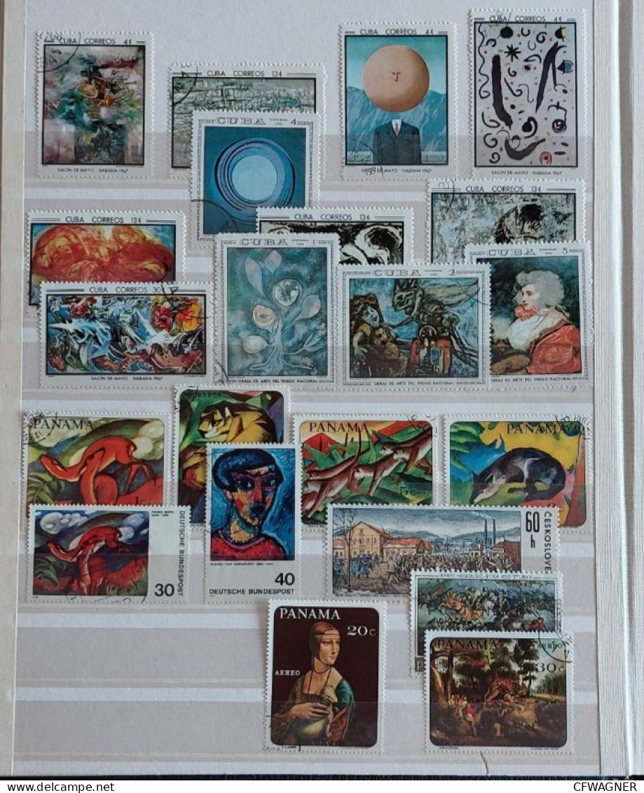 ART - stamp collection incl Picasso etc.