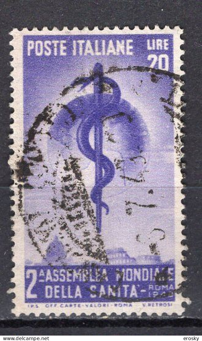 Y3308 - ITALIA Ss N°607 - ITALIE Yv N°545 - 1946-60: Afgestempeld