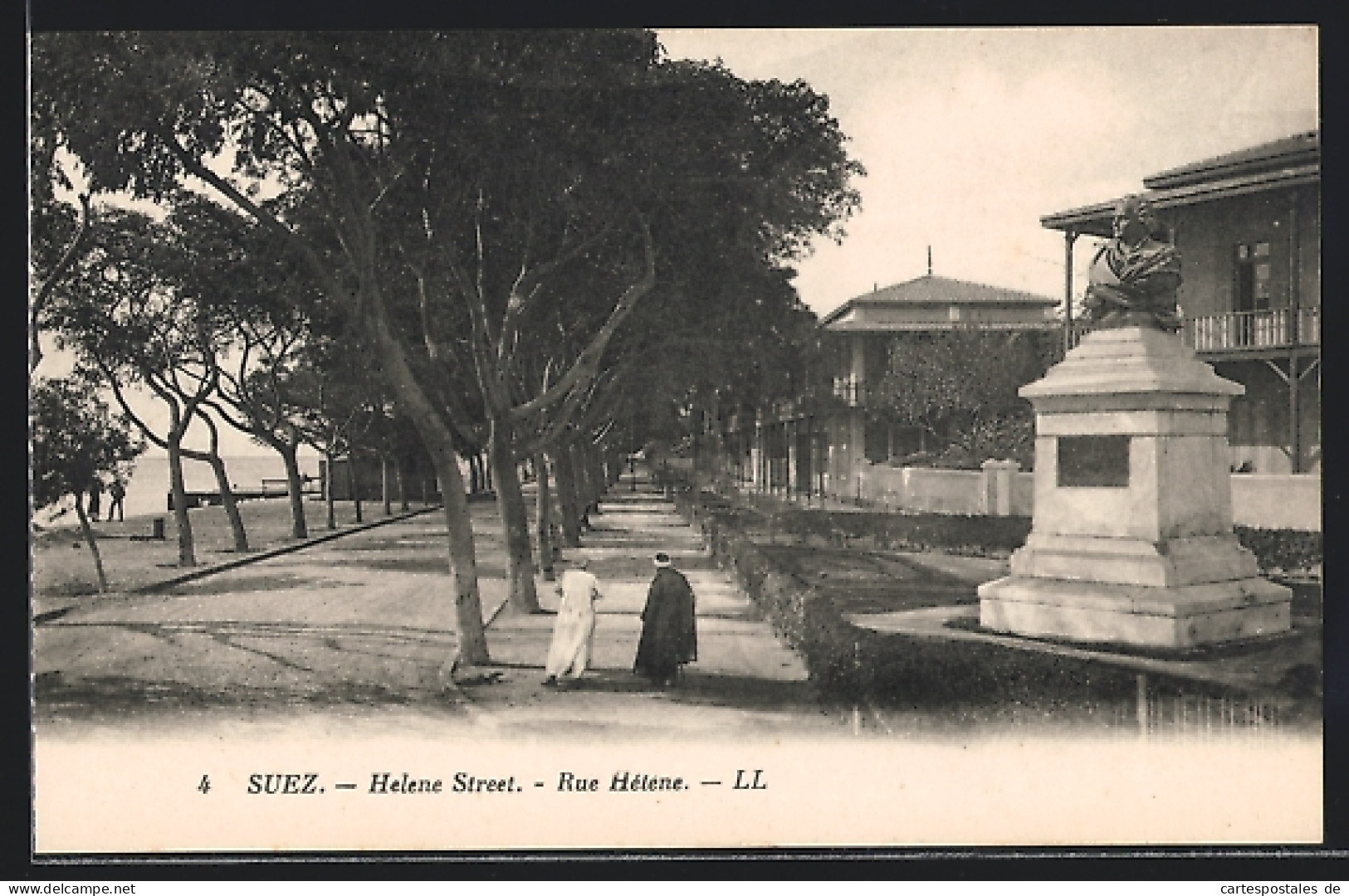 CPA Suez, Helene Street, Monument  - Sonstige & Ohne Zuordnung