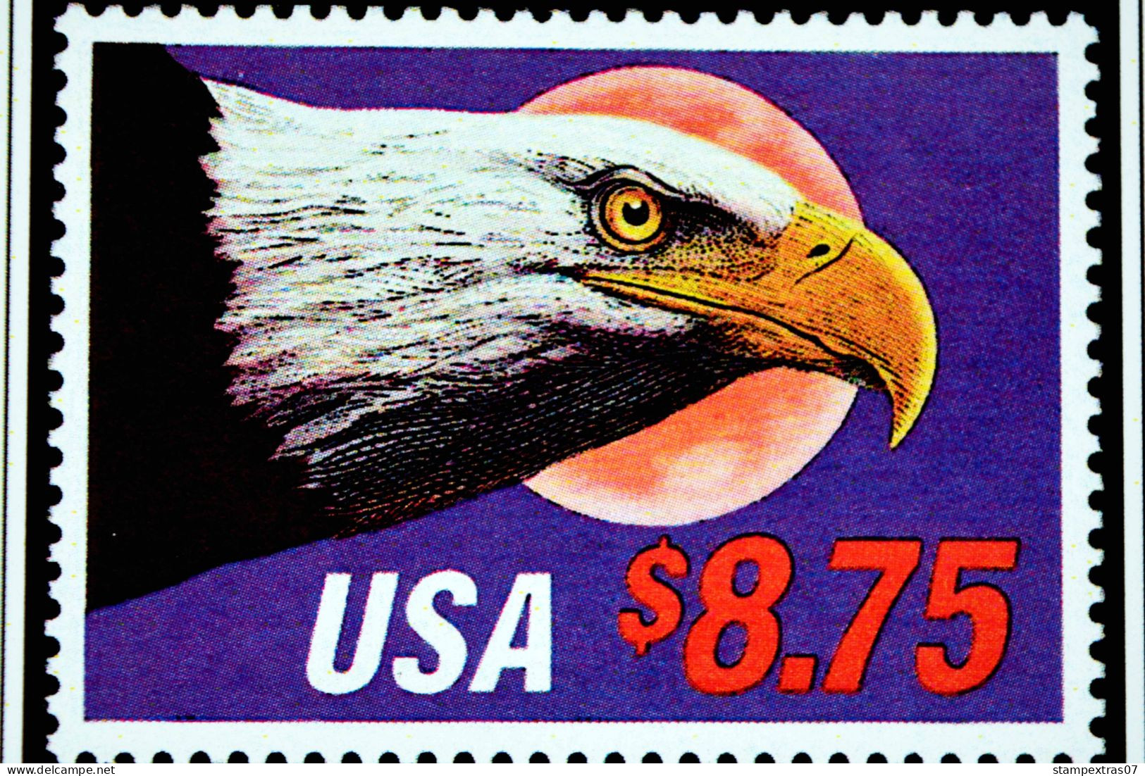 COLOR PRINTED USA 1966-1990 STAMP ALBUM PAGES (111 illustrated pages) >> FEUILLES ALBUM