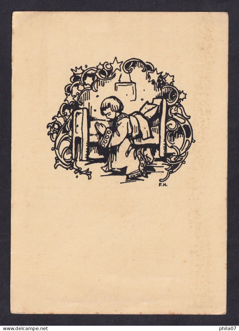 Evening Prayer - Neudeutschland / Postcard Not Circulated, 2 Scans - Silhouette - Scissor-type