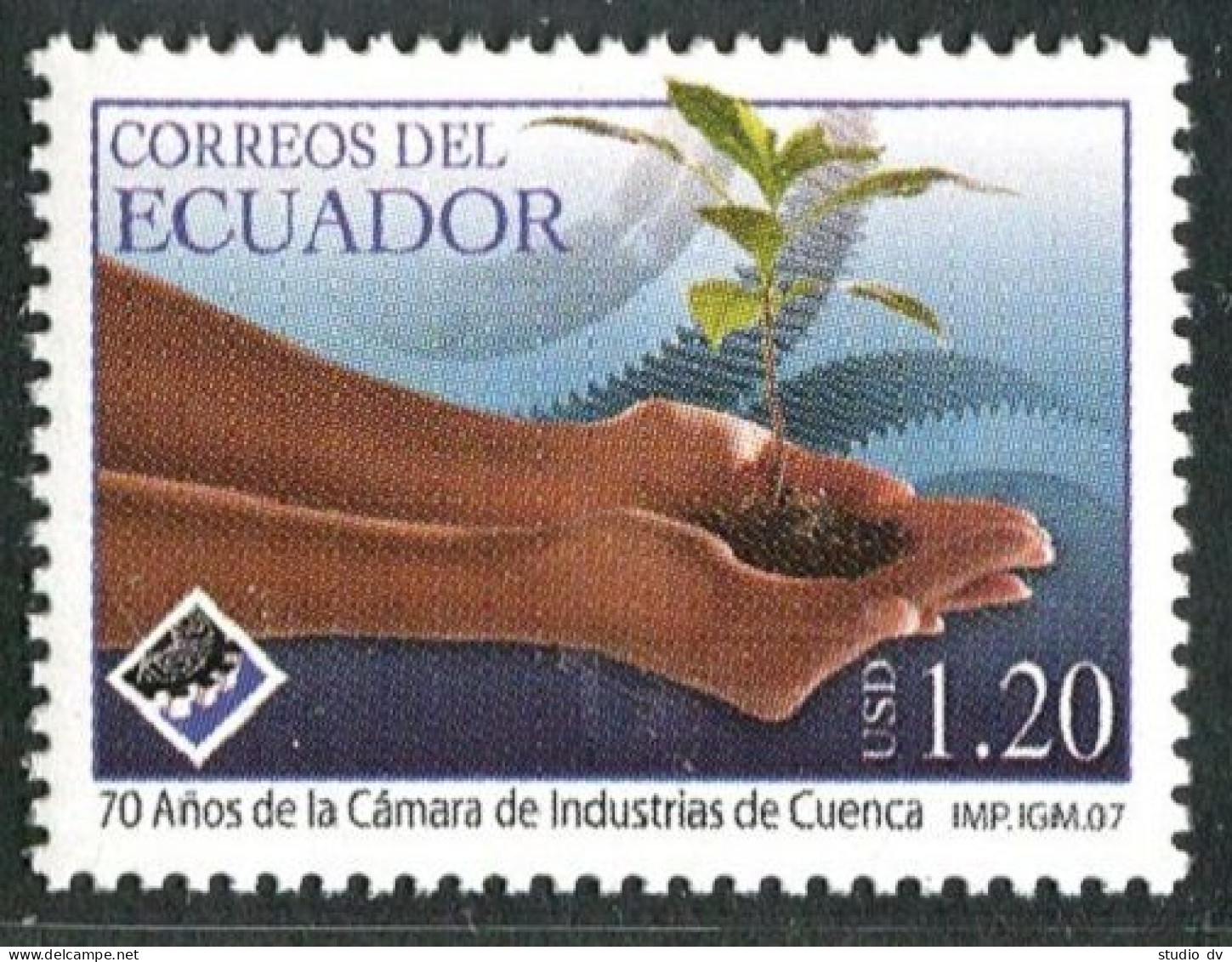 Ecuador 1910, MNH. Cuenca Chamber Of Industries, 70th Ann. 2007. - Ecuador