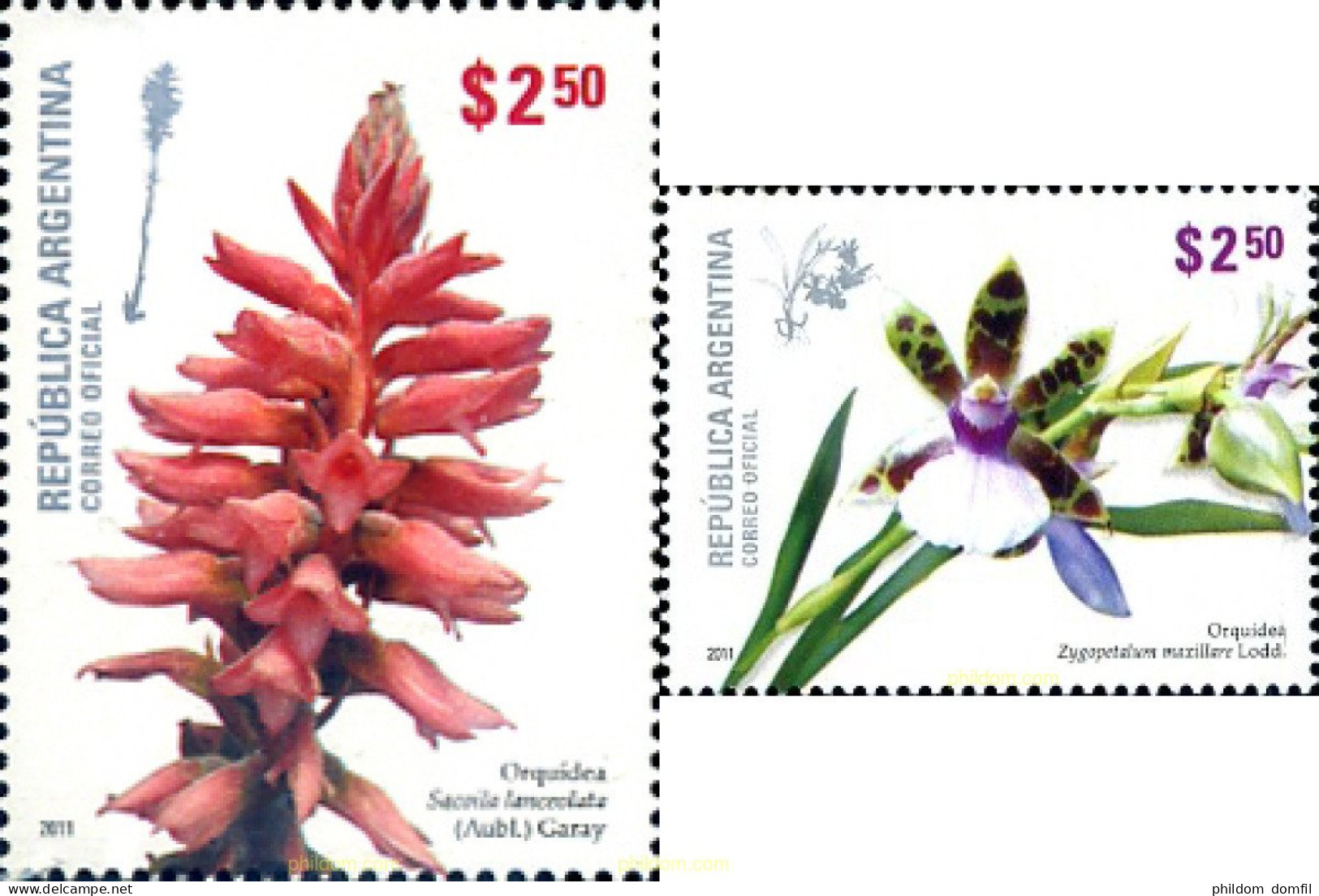 272659 MNH ARGENTINA 2011 ORQUIDEAS - Ungebraucht