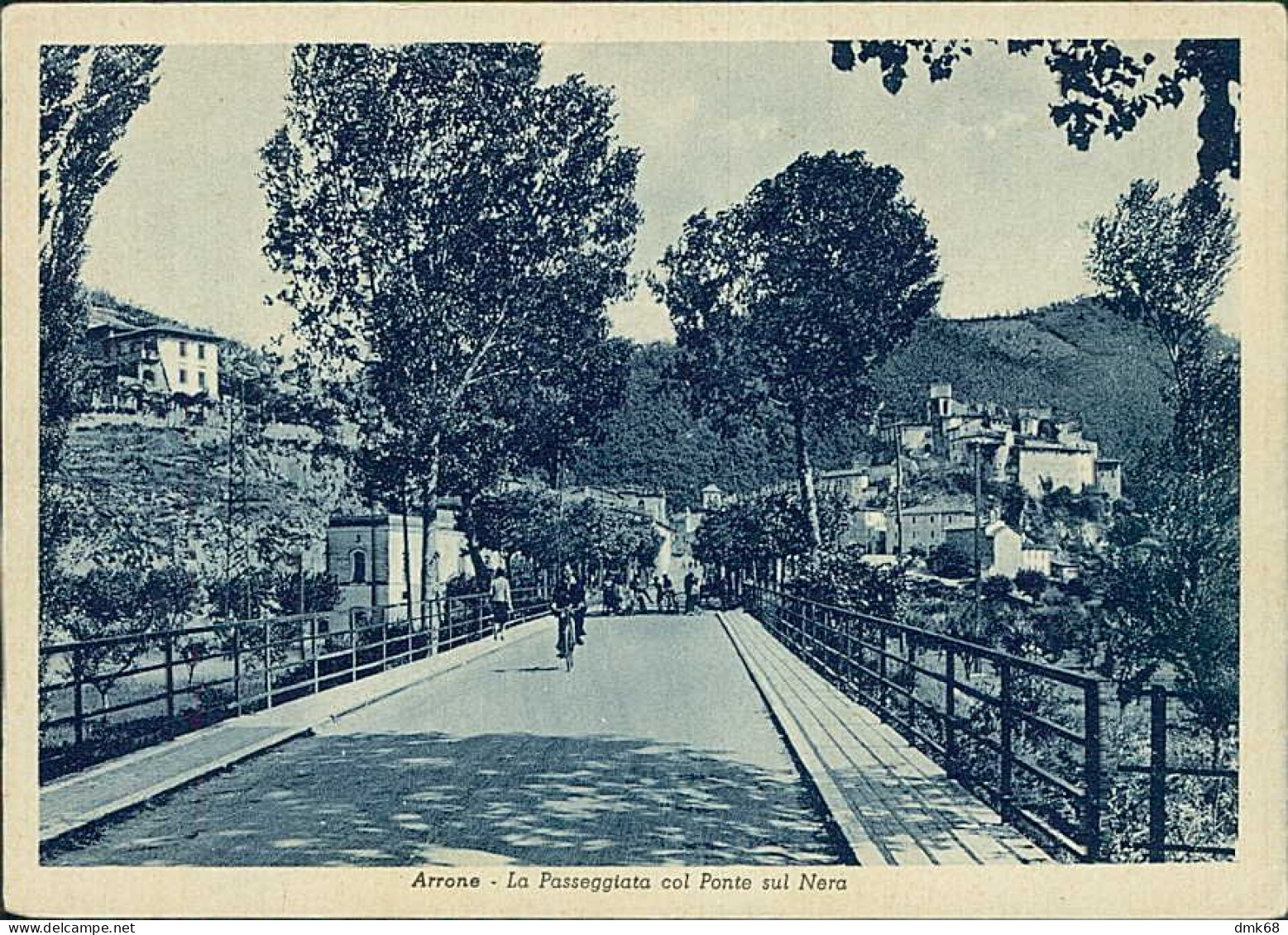 ARRONE ( TERNI ) LA PASSEGGIATA COL PONTE SUL NERA - EDIZIONE BERRETTA - 1940s (20566) - Terni