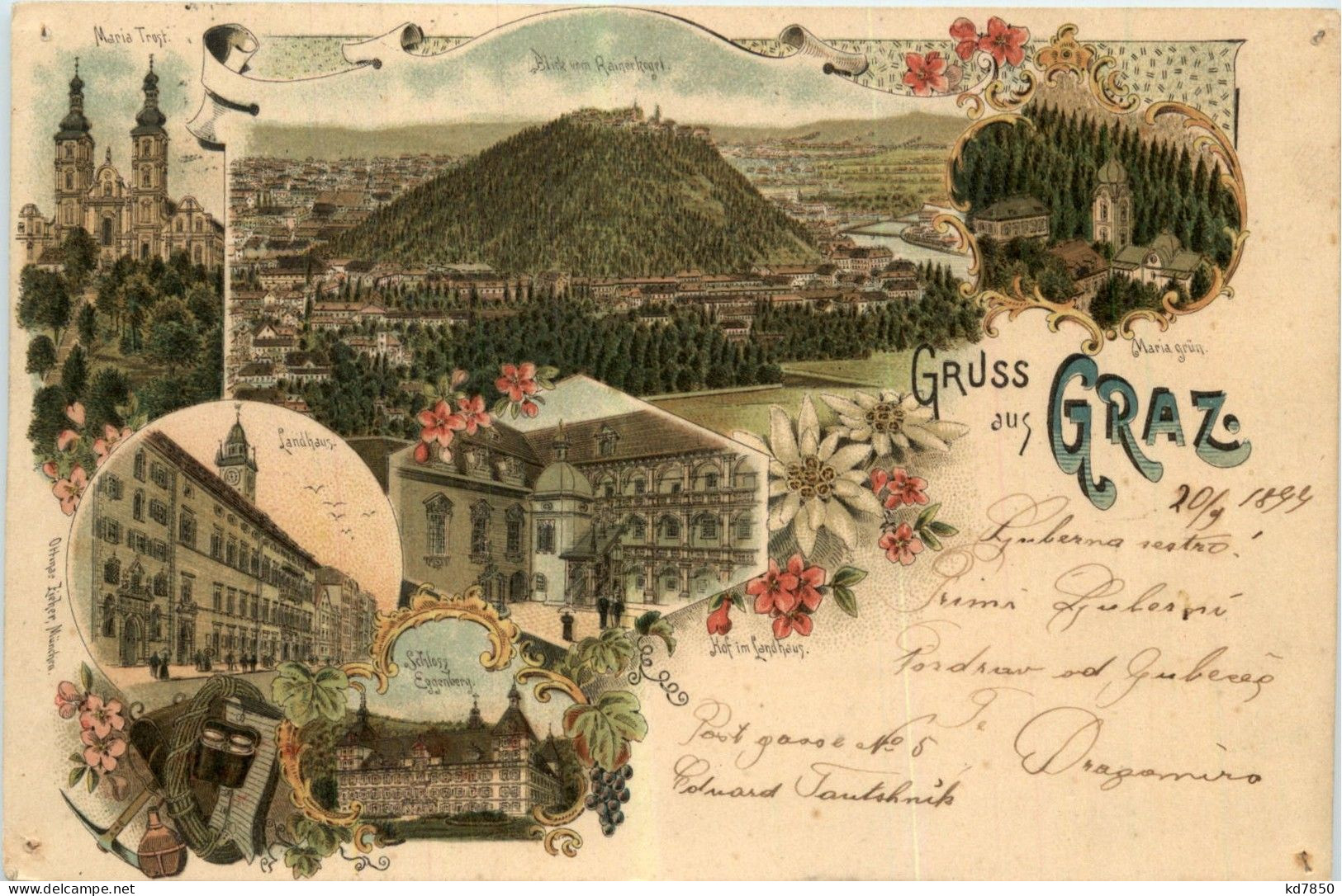 Gruss Aus Graz - Litho - Graz