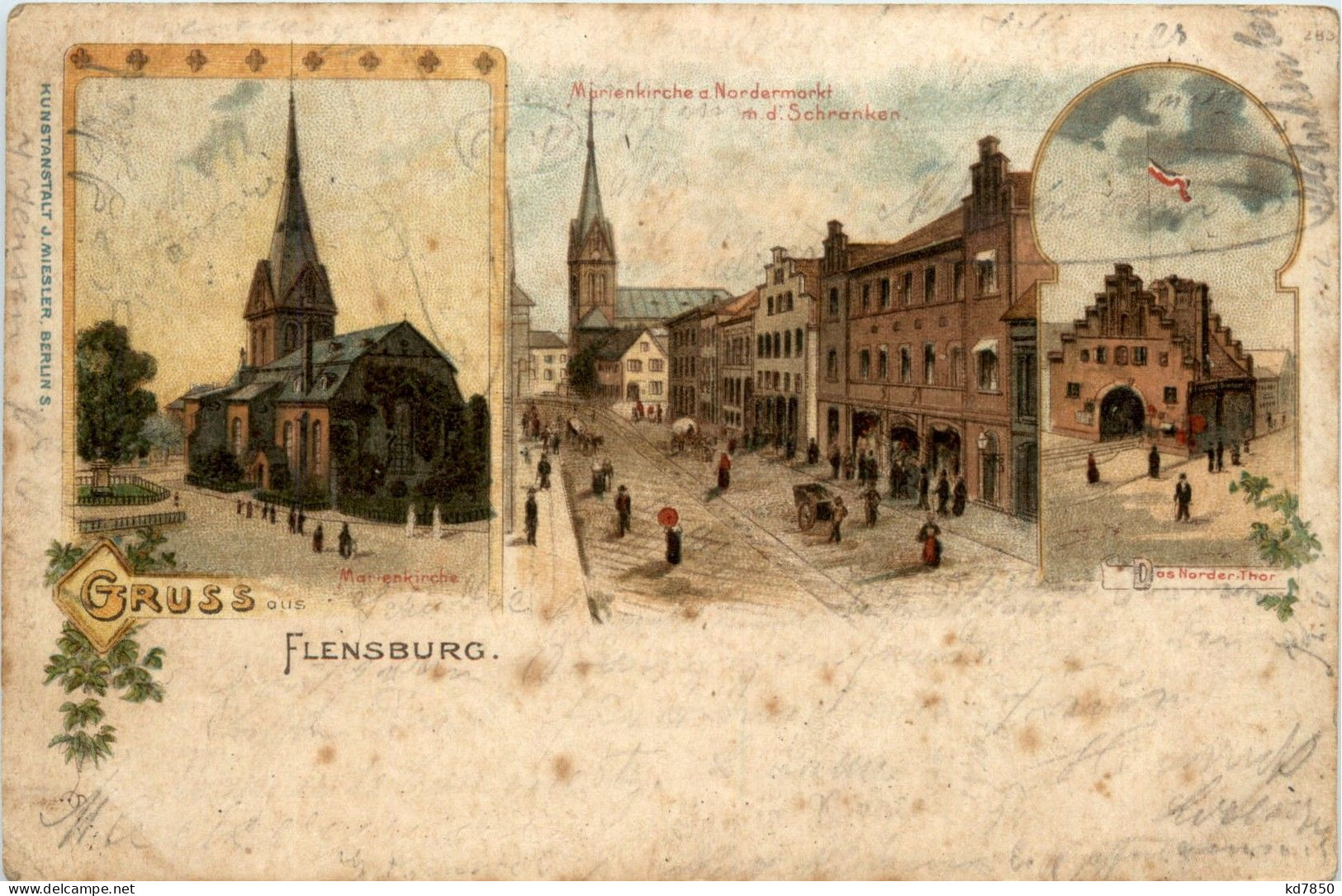 OGruss Aus Flensburg - Litho - Flensburg