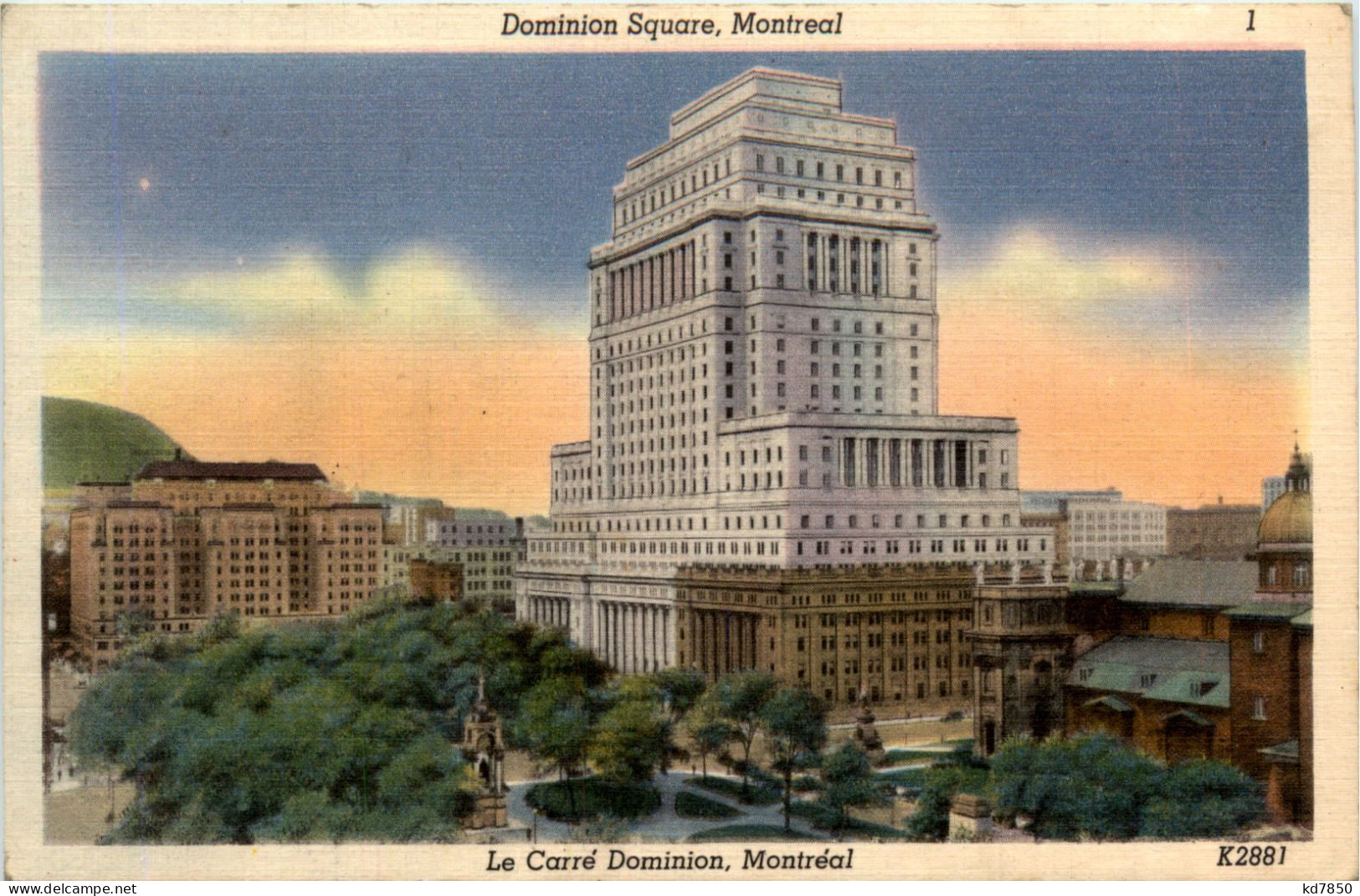 Montreal - Dominion Square - Andere & Zonder Classificatie