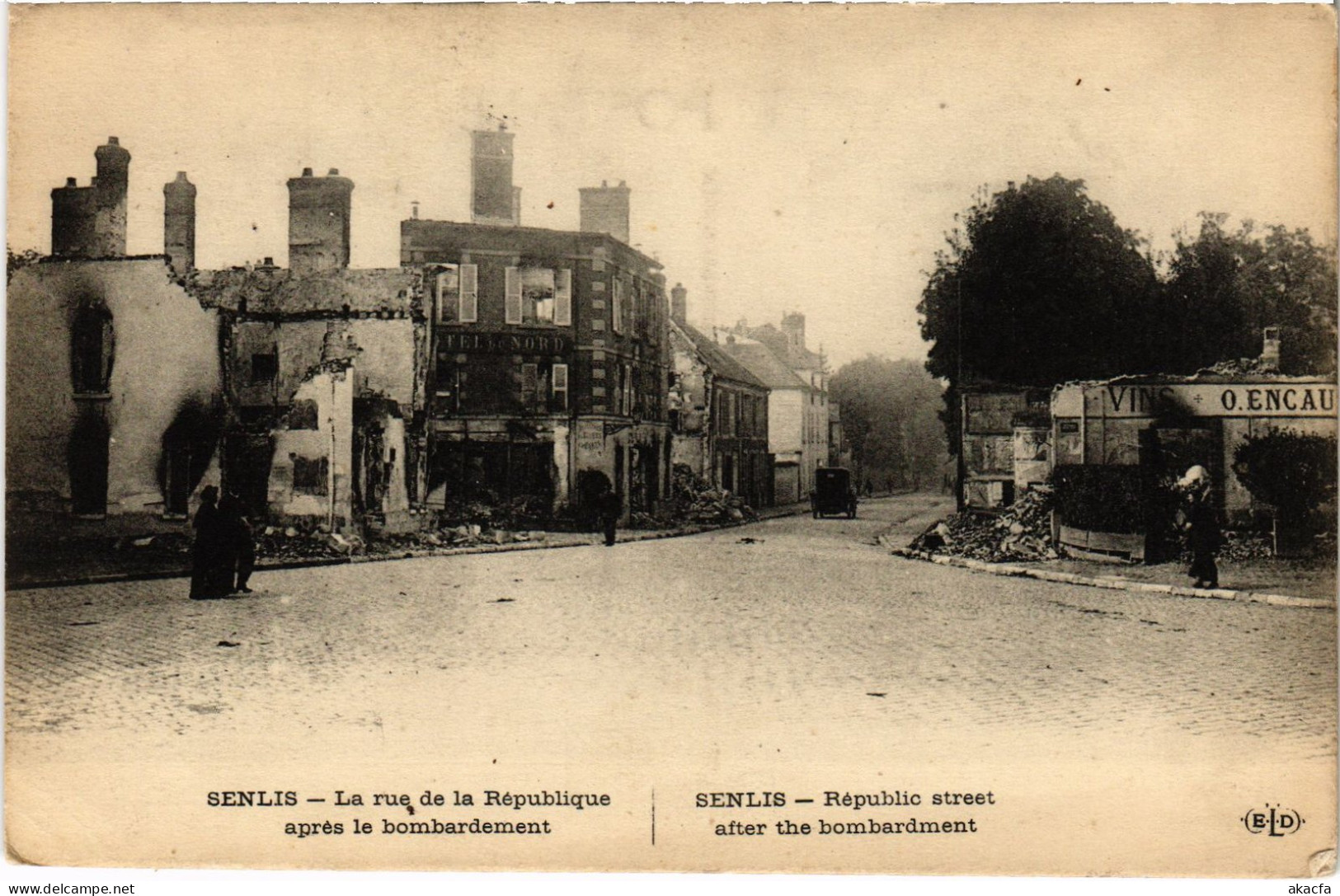 CPA Senlis Rue De La République Guerre (1279942) - Senlis