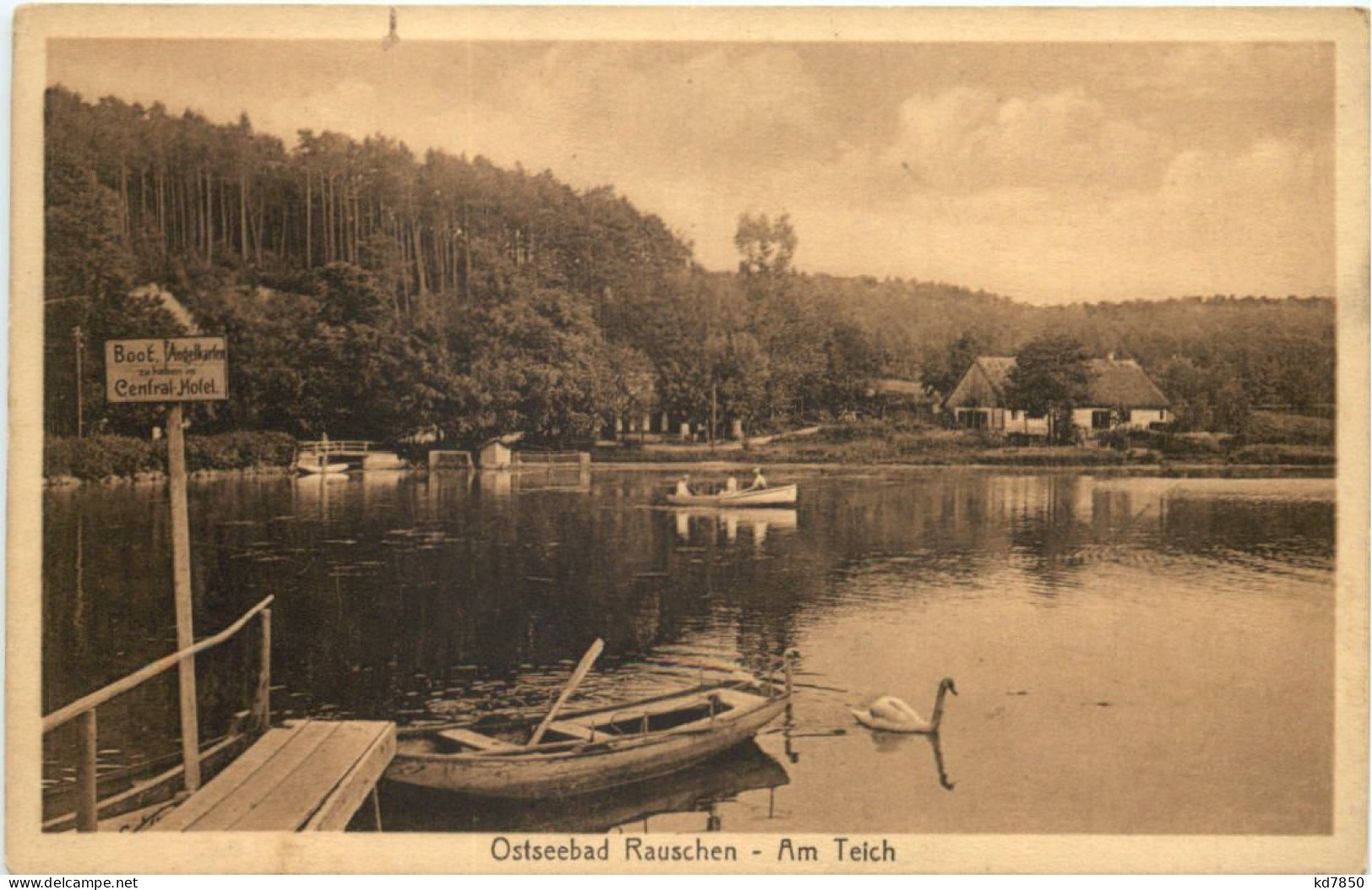 Ostseebad Rauschen - Am Teich - Ostpreussen - Ostpreussen