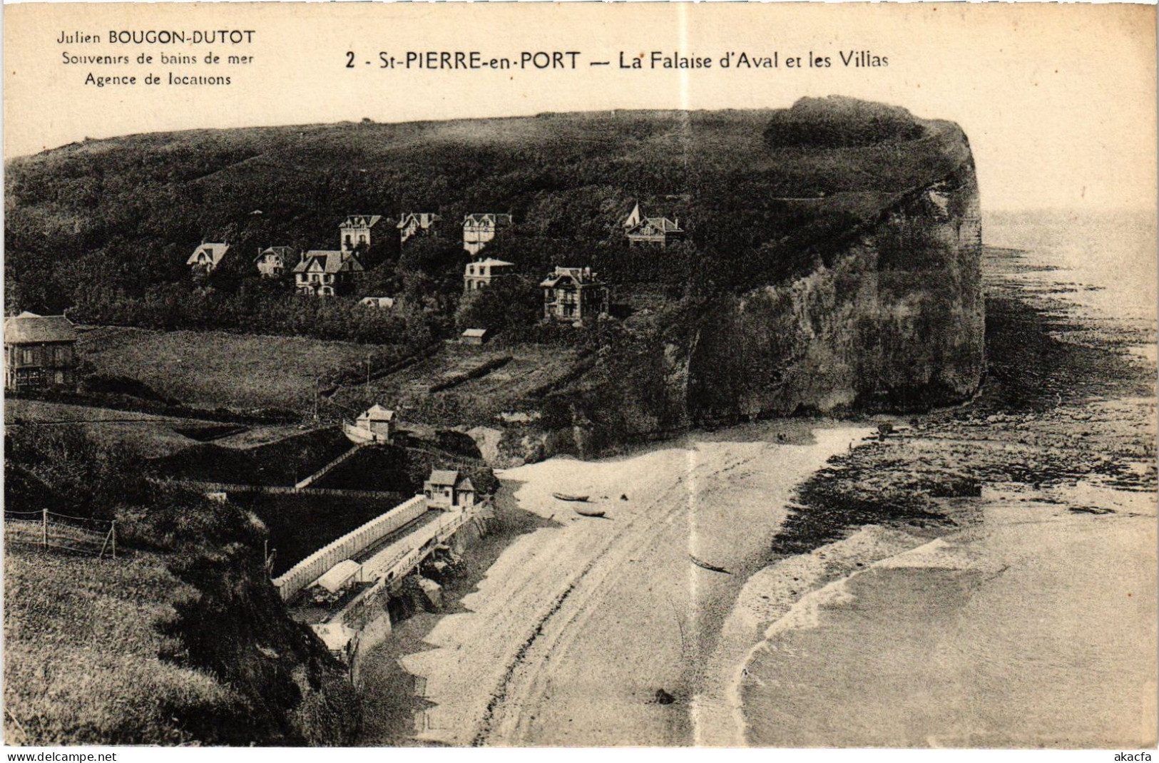 CPA St-Pierre-en-Port La Falaise Et Les Villas (1390872) - Sonstige & Ohne Zuordnung
