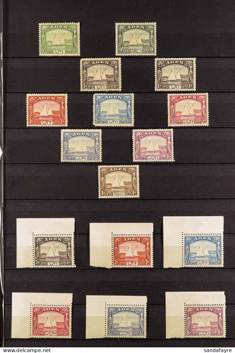 1937 - 1965 COLLECTION Of Over 400 Mint (some Never Hinged) Stamps On Protective Pages, Almost Entirely Complete Sets, I - Aden (1854-1963)