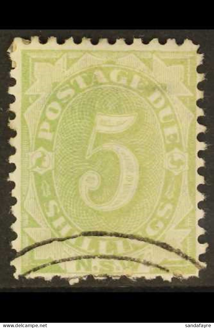 NEW SOUTH WALES Postage Due 1891 5s Green, Single Line Perf. 11, BW ND 33w, Used With Cancelled To Order Obliterator. Ca - Otros & Sin Clasificación