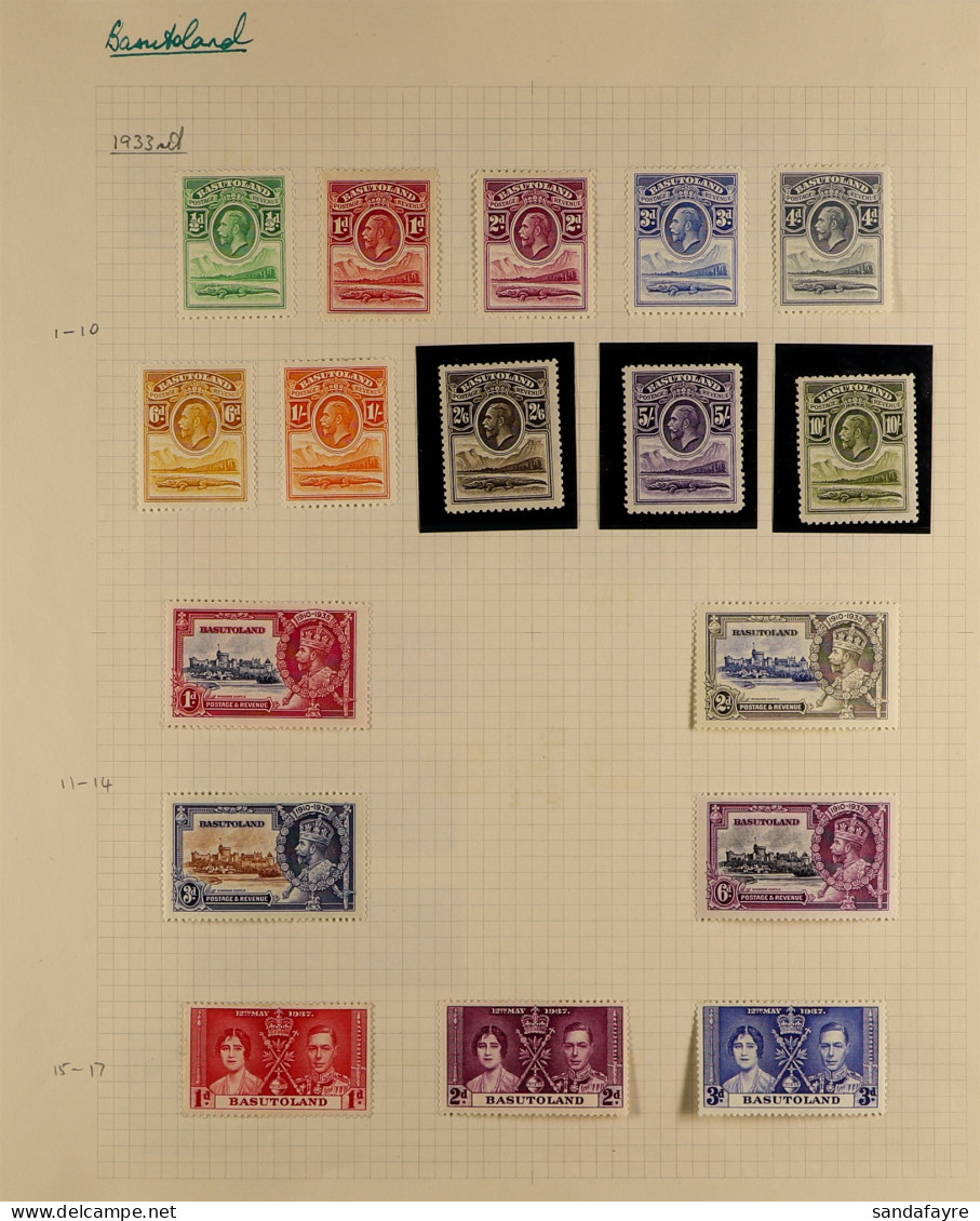 1933 - 1949 MINT COLLECTION On Pages, Note 1933 Set, 1935 Jubilee Set, 1938 Set Etc (42 Stamps) - Autres & Non Classés