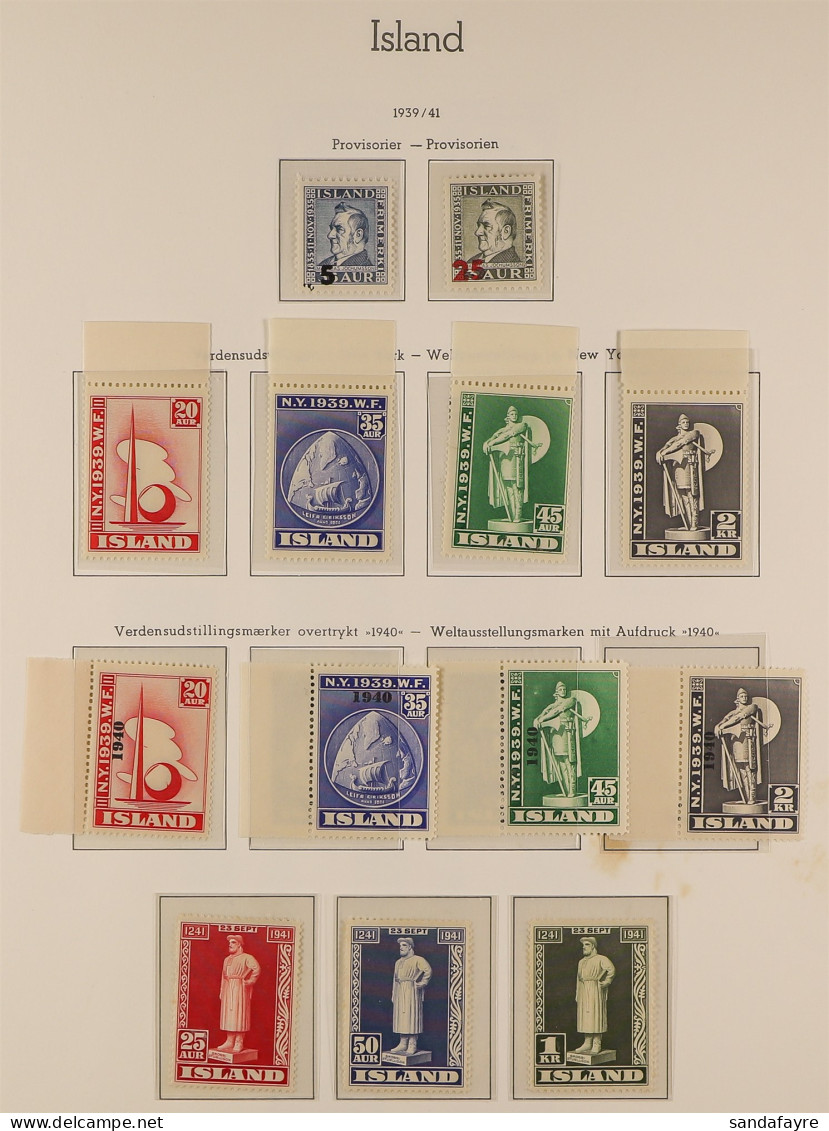 1931 - 1947 MINT / MUCH NEVER HINGED MINT Collection Of Sets & Miniature Sheets. Facit Stc Skr 10,000 = ?750 (70+ Stamps - Autres & Non Classés